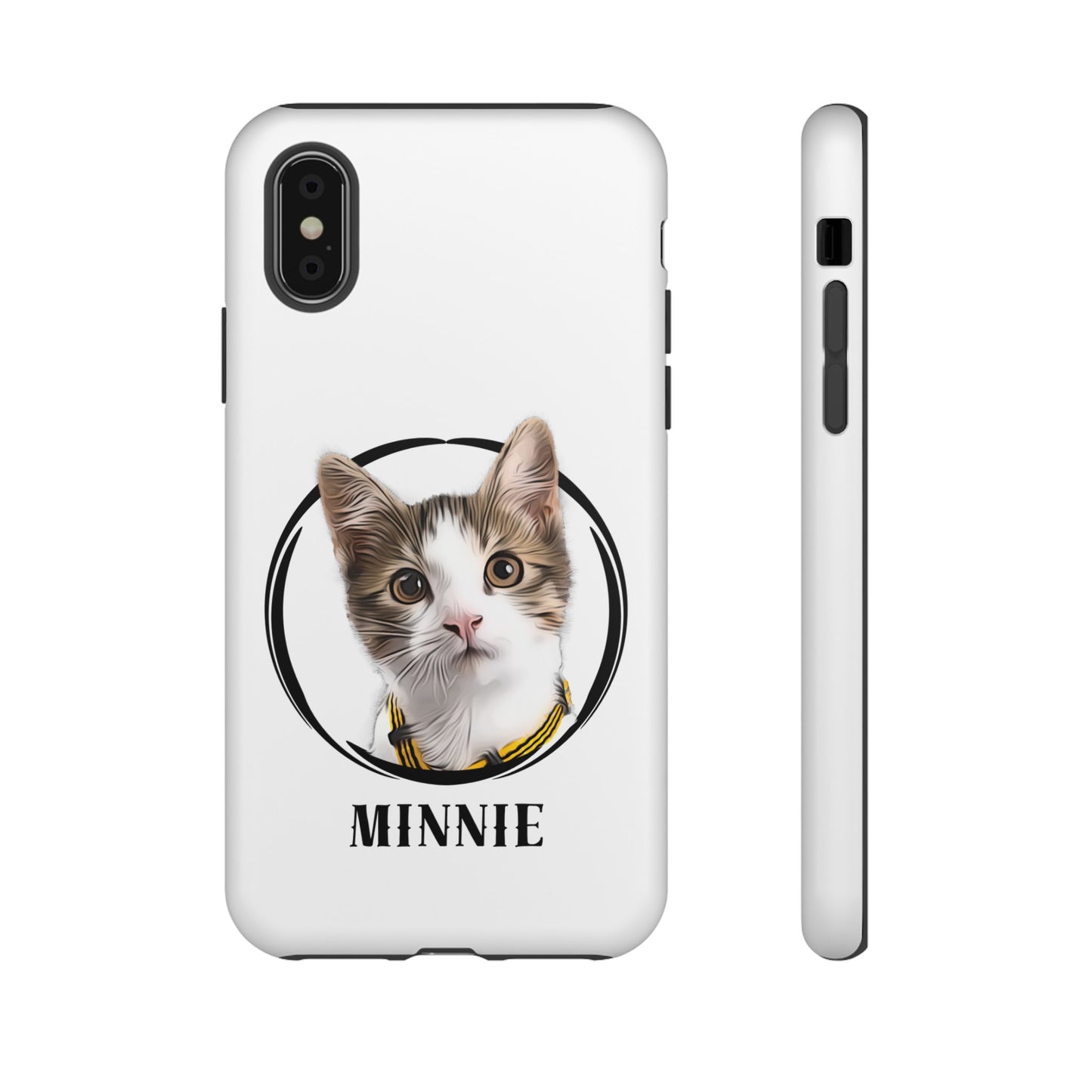 Custom Pet Portrait In Circle Phone Case - furevermama