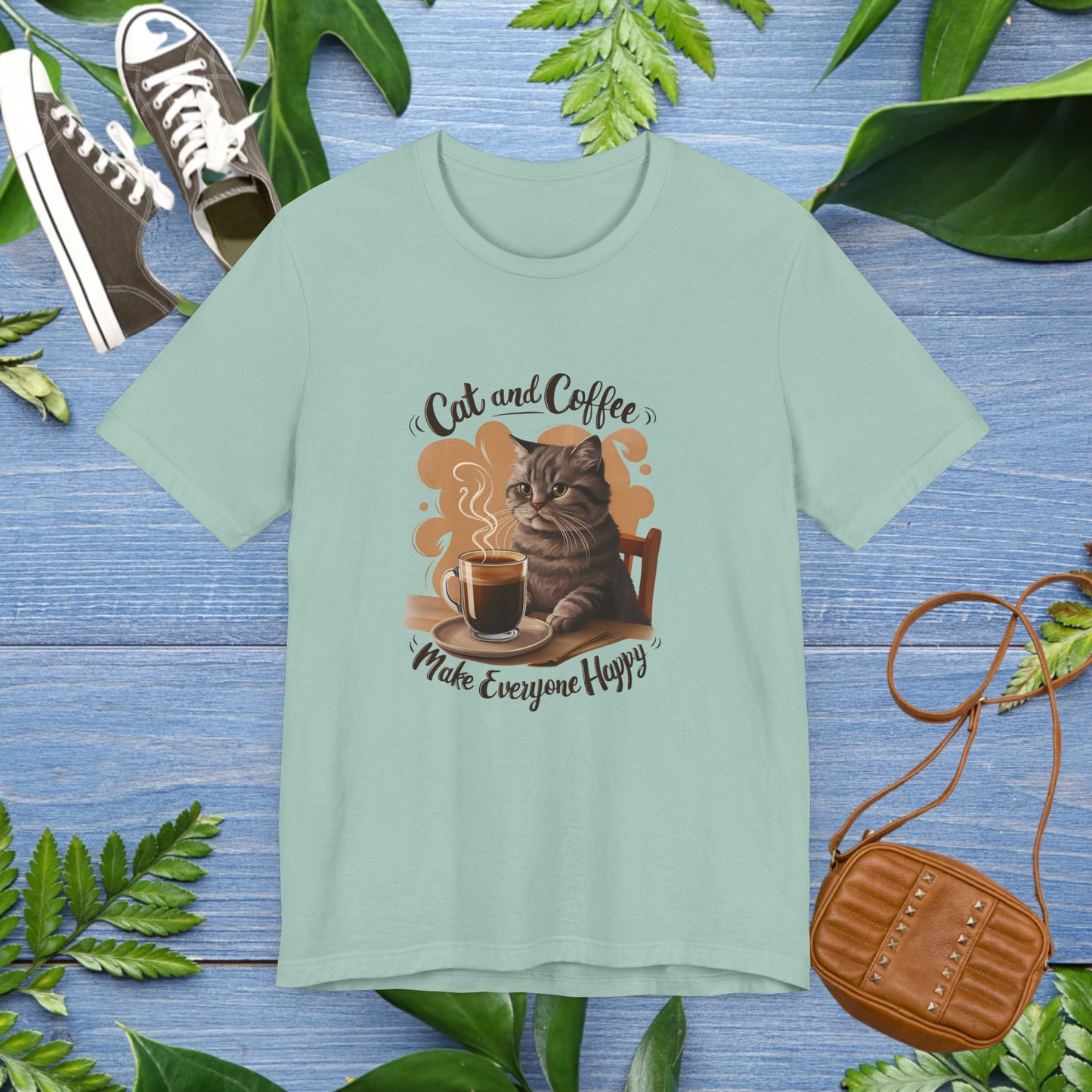 Cat and Coffee T-Shirt - furevermama