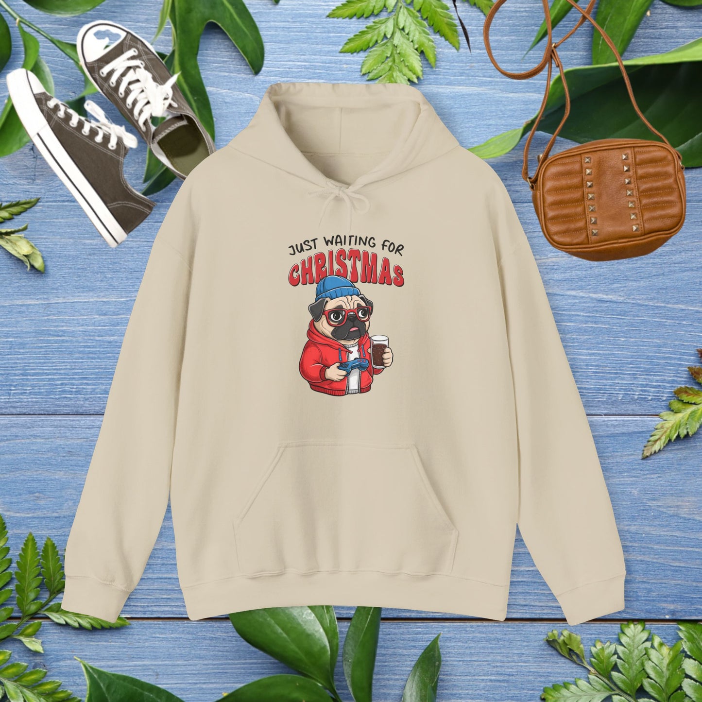 Just Waiting For Christmas Unisex Hoodie - furevermama