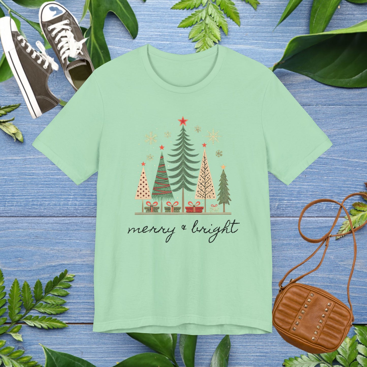 Vintage Christmas Tree Unisex Short Sleeve T-Shirt - furevermama