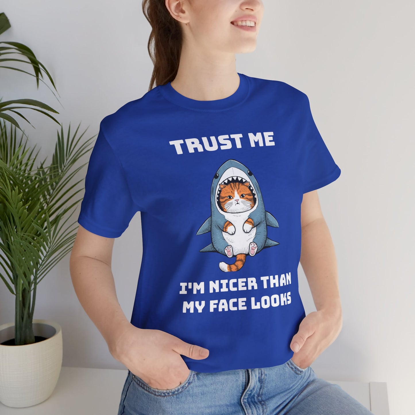 Cat in Shark Costume Unisex T-Shirt - furevermama