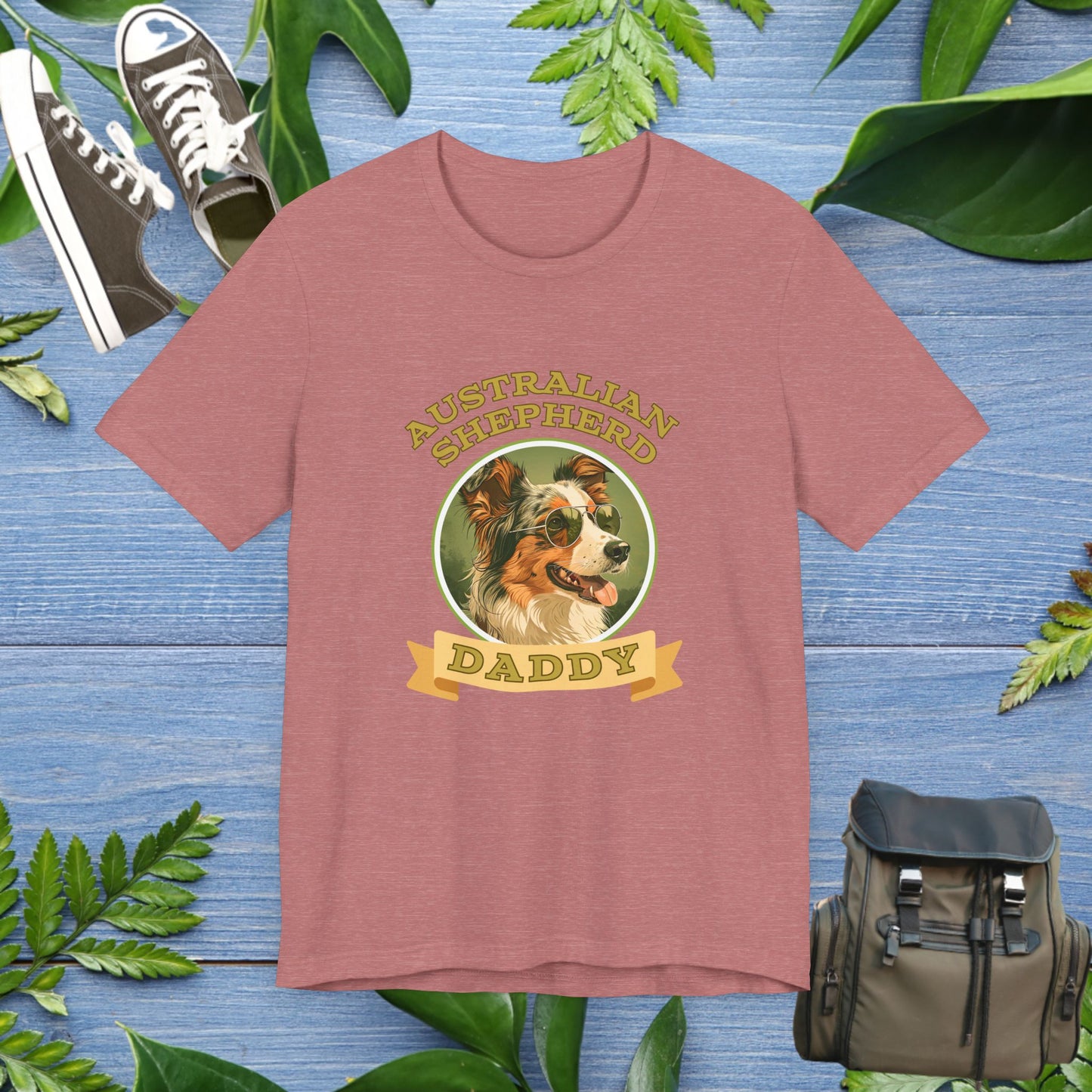 Best Australian Shepherd Daddy T-Shirt - furevermama