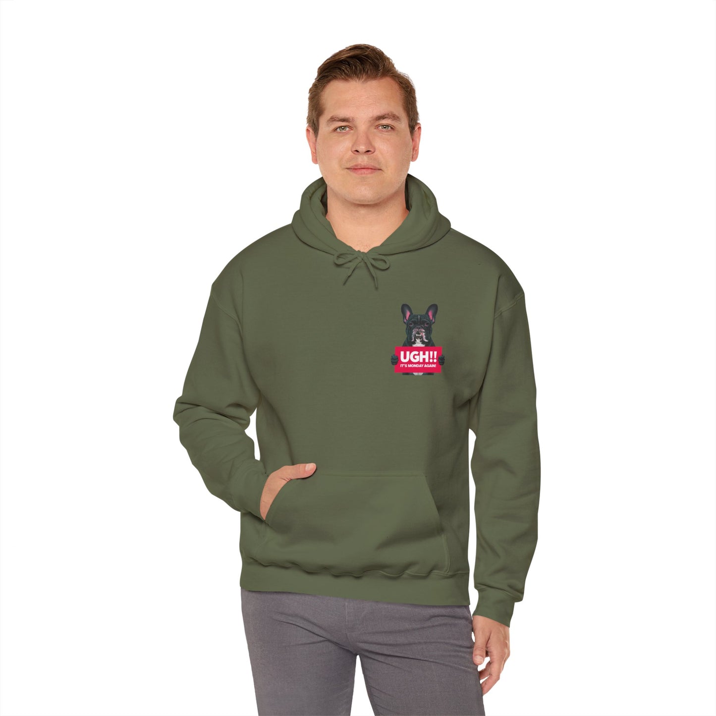 It Is Monday Again Bulldog Hoodie - furevermama