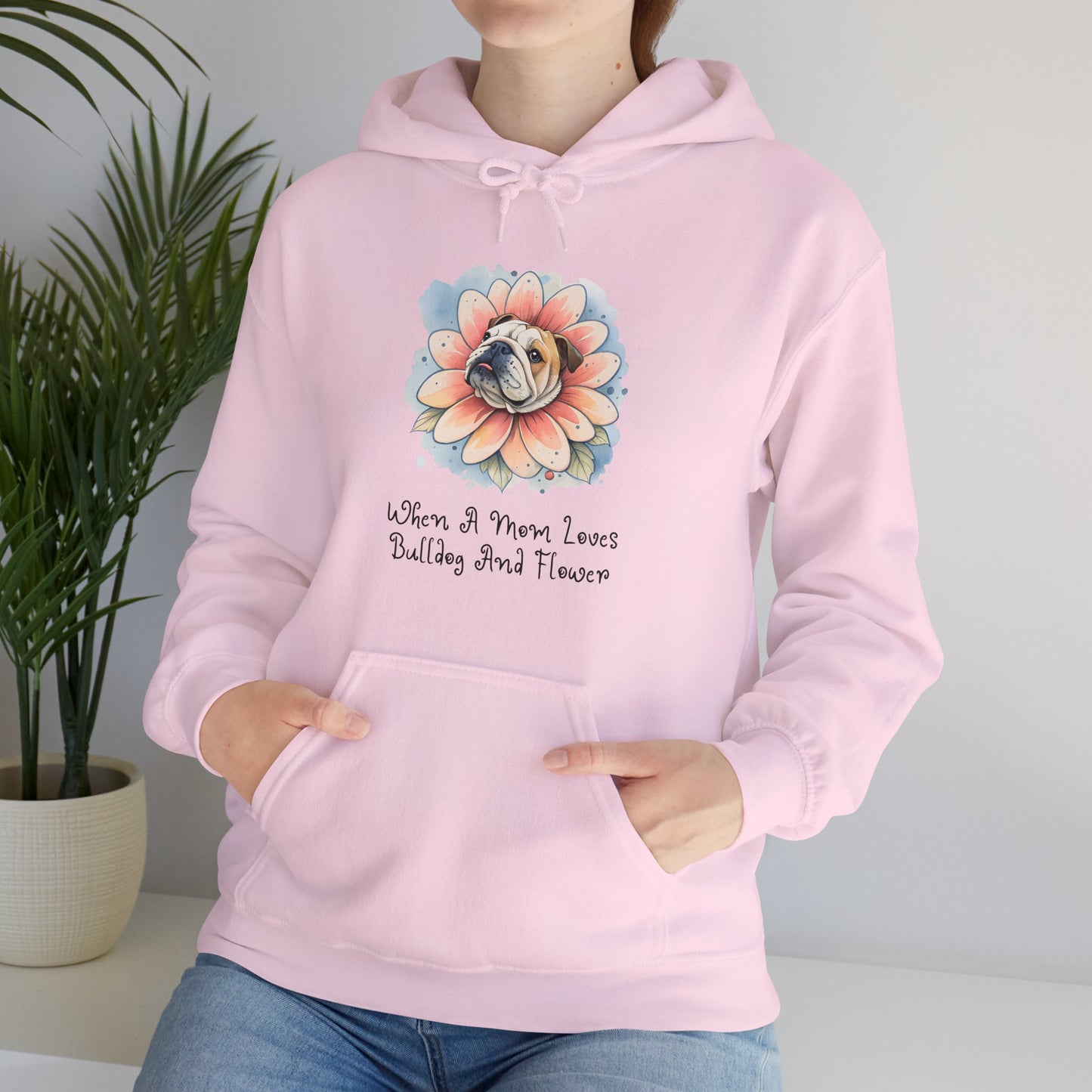 Bulldog Flower Hoodie - furevermama