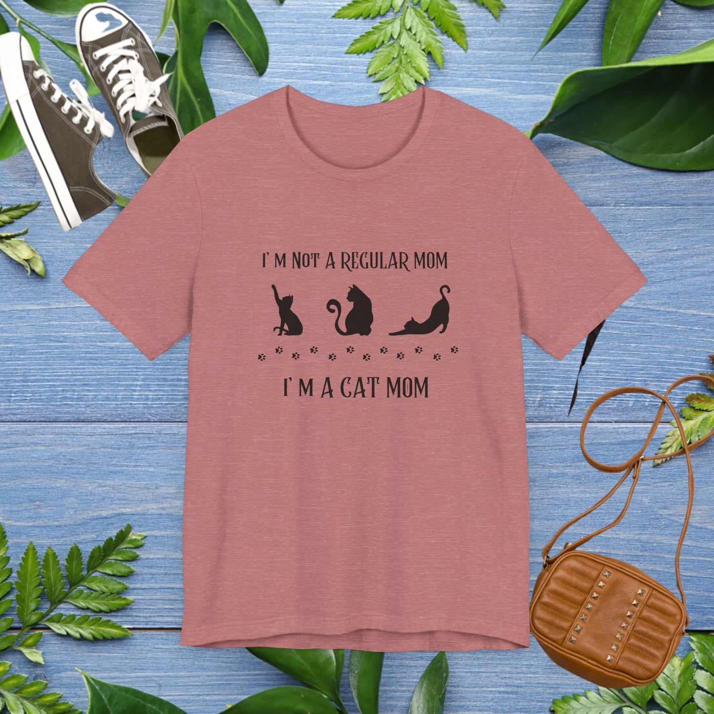 Cat Mom Unisex Tee - I Am not a Regular Mom Design - furevermama