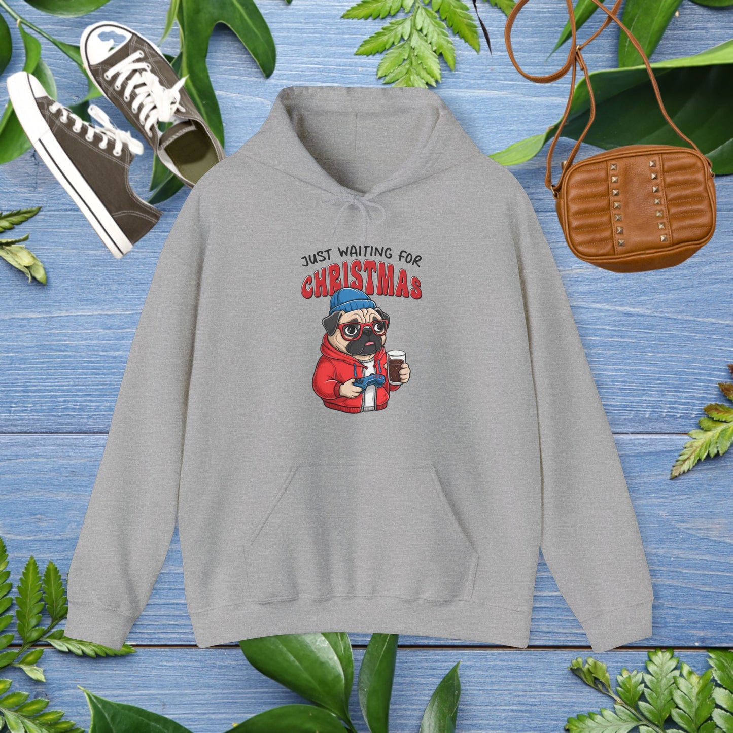 Just Waiting For Christmas Unisex Hoodie - furevermama