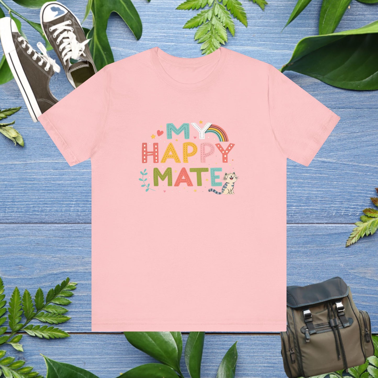 My Happy Mate Cat Graphic T-Shirt - furevermama
