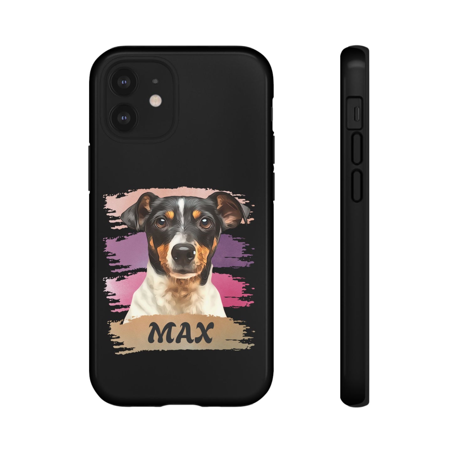 Custom Pet Portrait Phone Case, Pink Brush Edition - furevermama