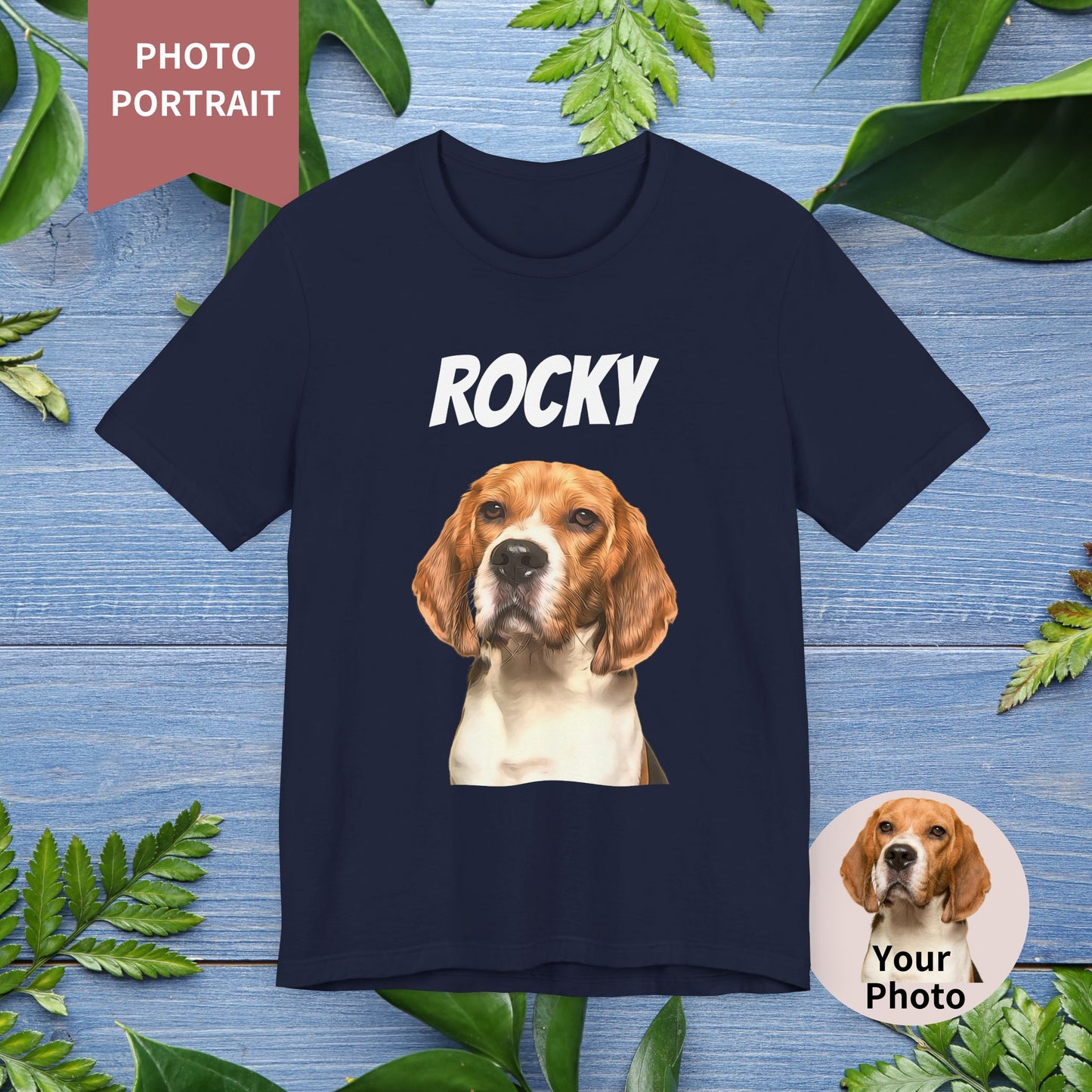 Custom Pet Portrait Unisex T-Shirt - furevermama