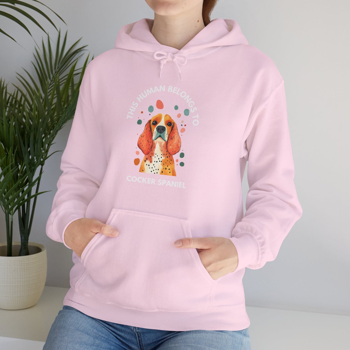 This Human Belongs To Cocker Spaniel Hoodie - furevermama