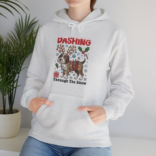 Dashing Through the Snow , Dachshund Unisex Hoodie - furevermama