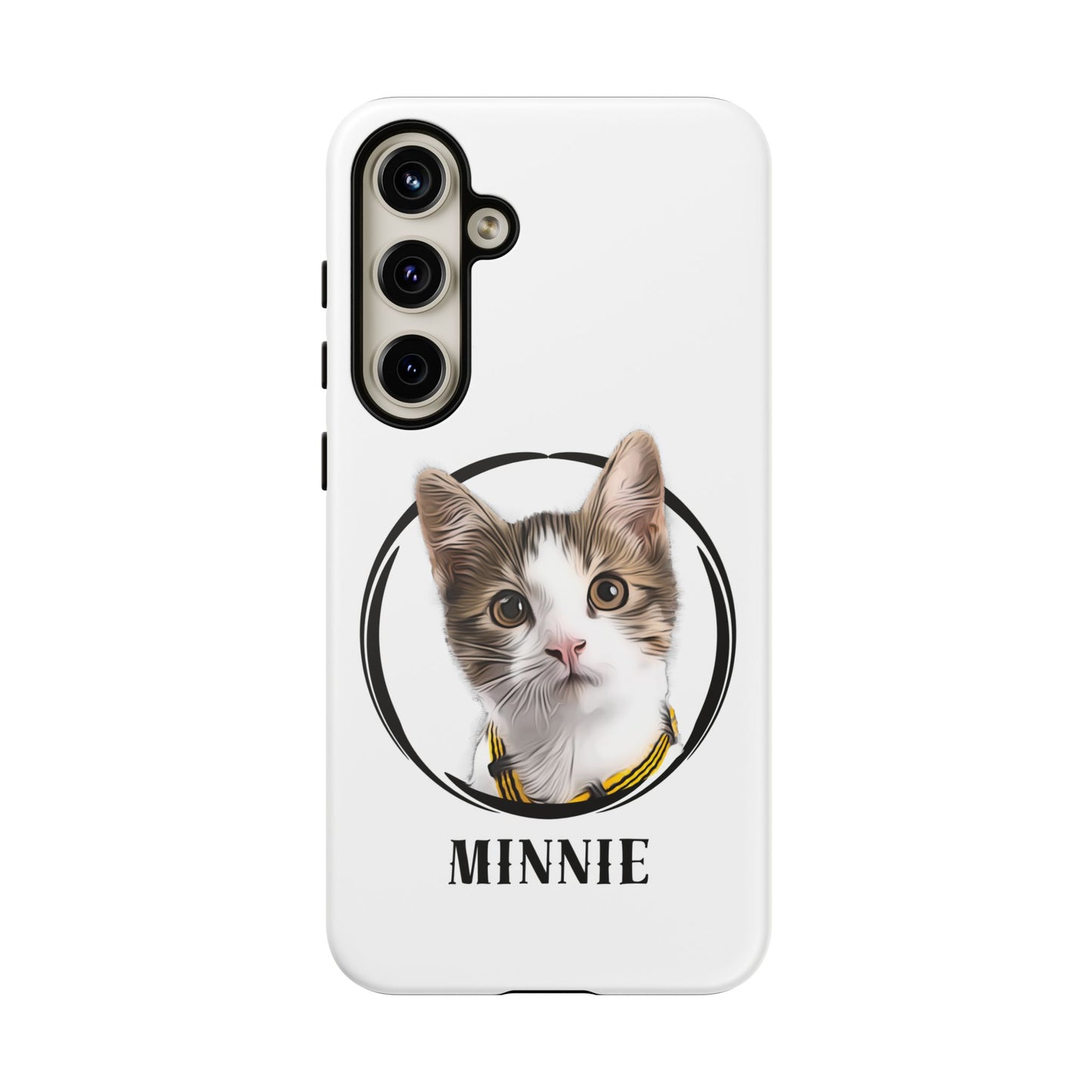 Custom Pet Portrait In Circle Phone Case - furevermama