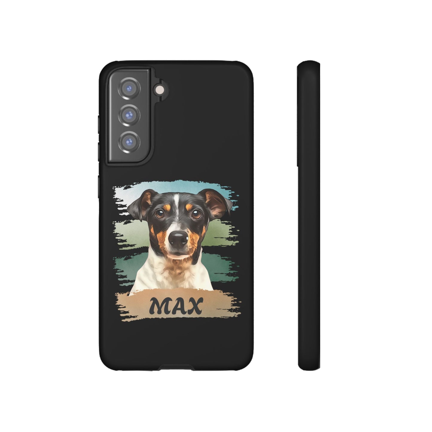 Custom Pet Portrait Phone Case, Green Brush Edition - furevermama