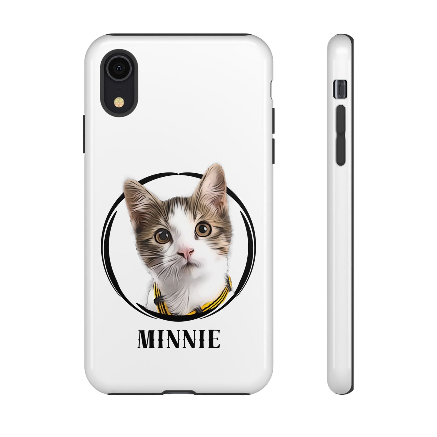 Custom Pet Portrait In Circle Phone Case - furevermama