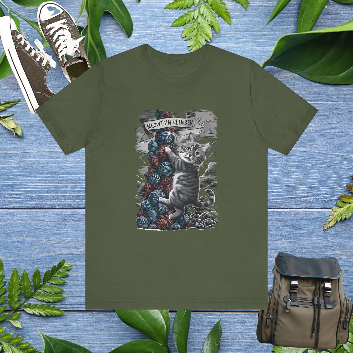 Meowtain Climber Unisex T-Shirt - furevermama