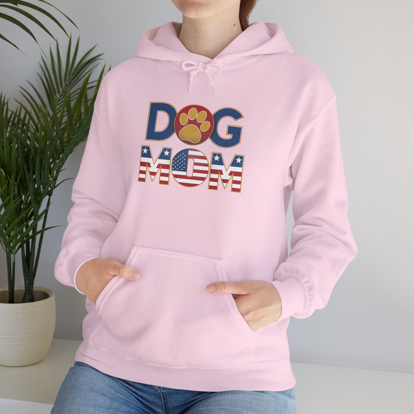 USA Patriotic Dog Mom Hoodie - furevermama