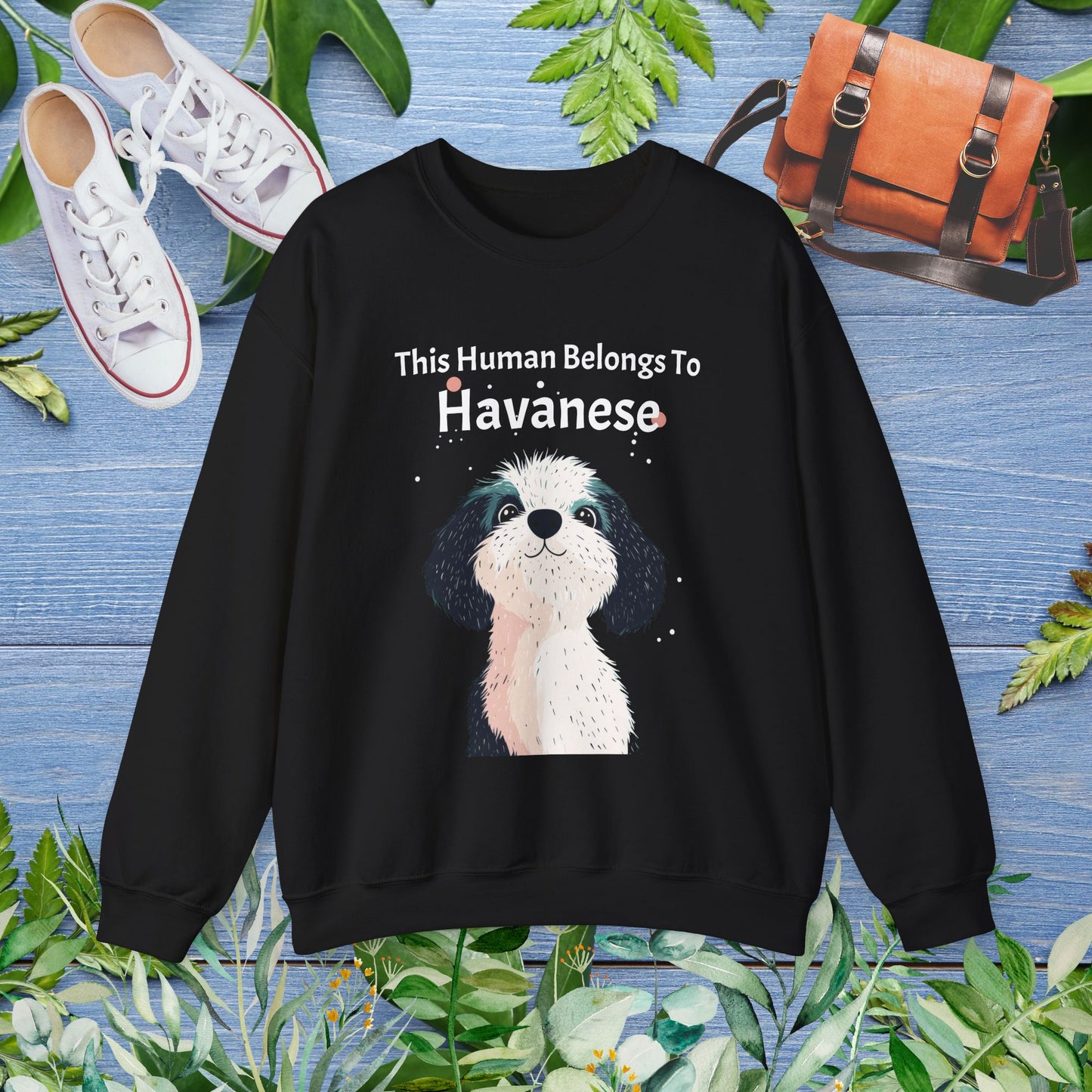 This Human Belongs To Havanese Unisex Sweatshirt - furevermama