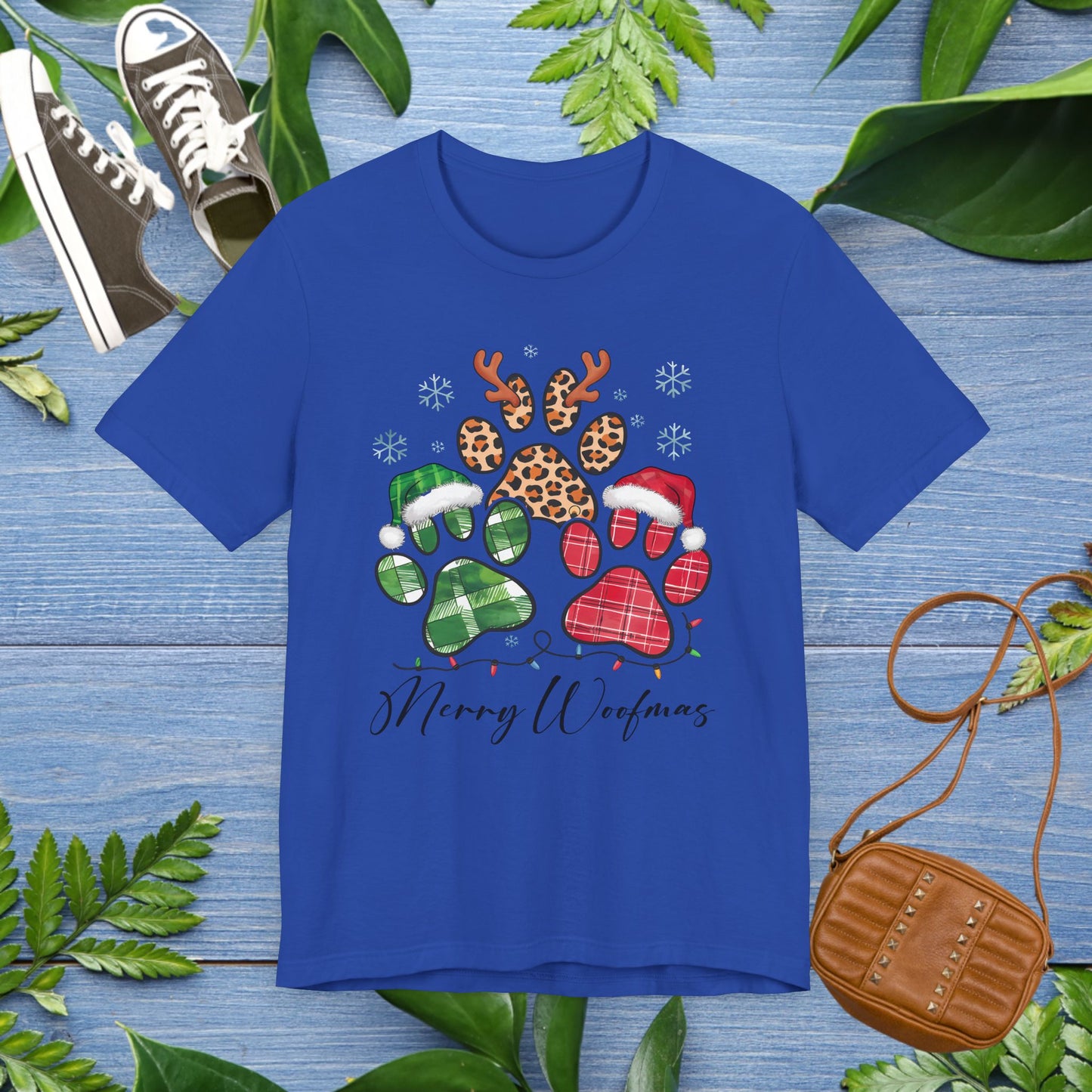 Merry Woofmas, Paw Jersey T-Shirt - furevermama