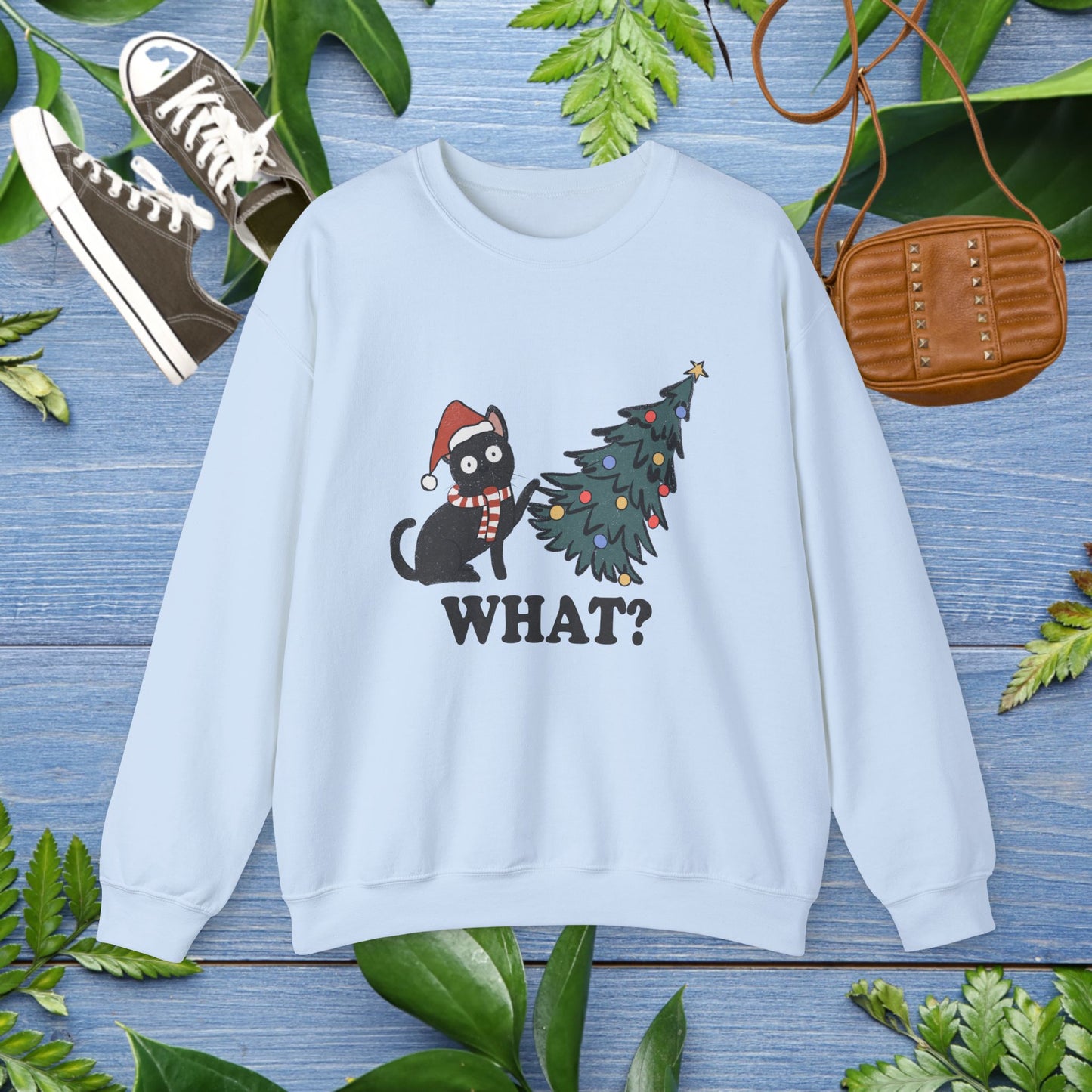 Naughty Cat Christmas Unisex Sweatshirt - furevermama