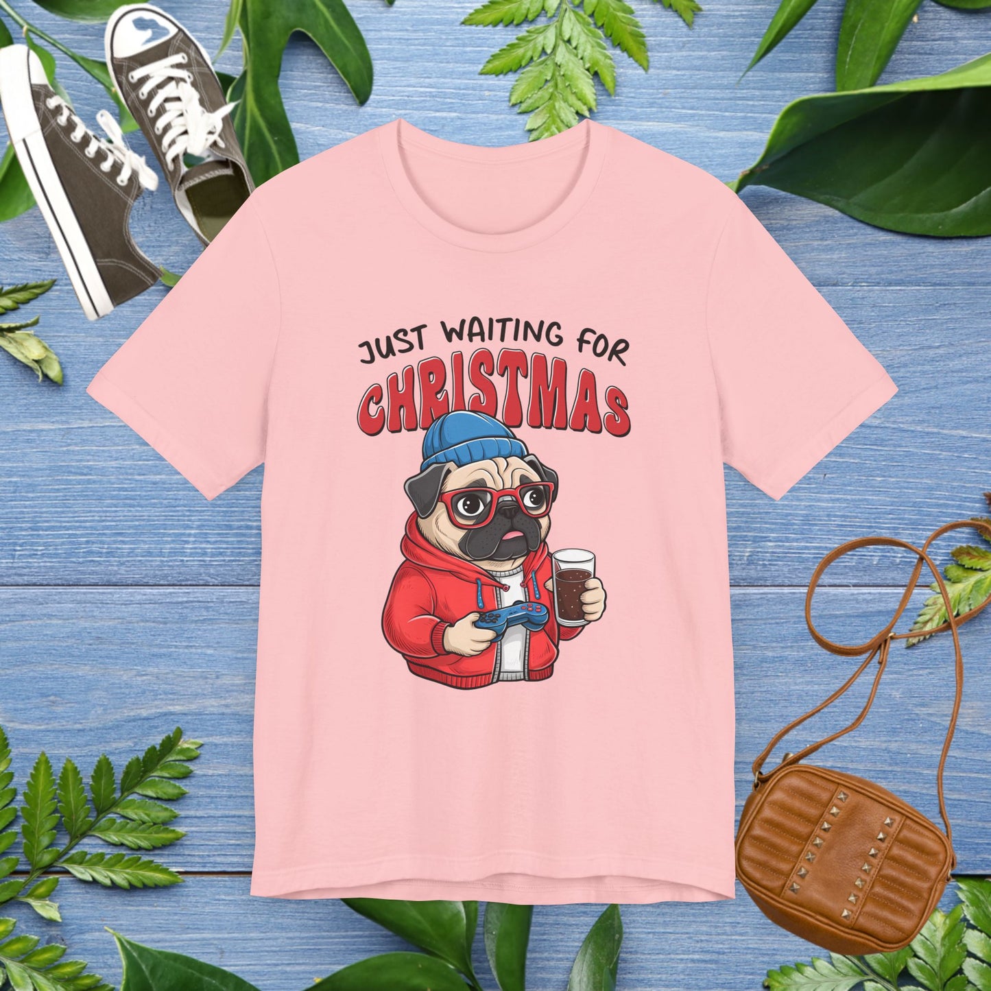 Just Waiting For Christmas, Bulldog Jersey Tee - furevermama