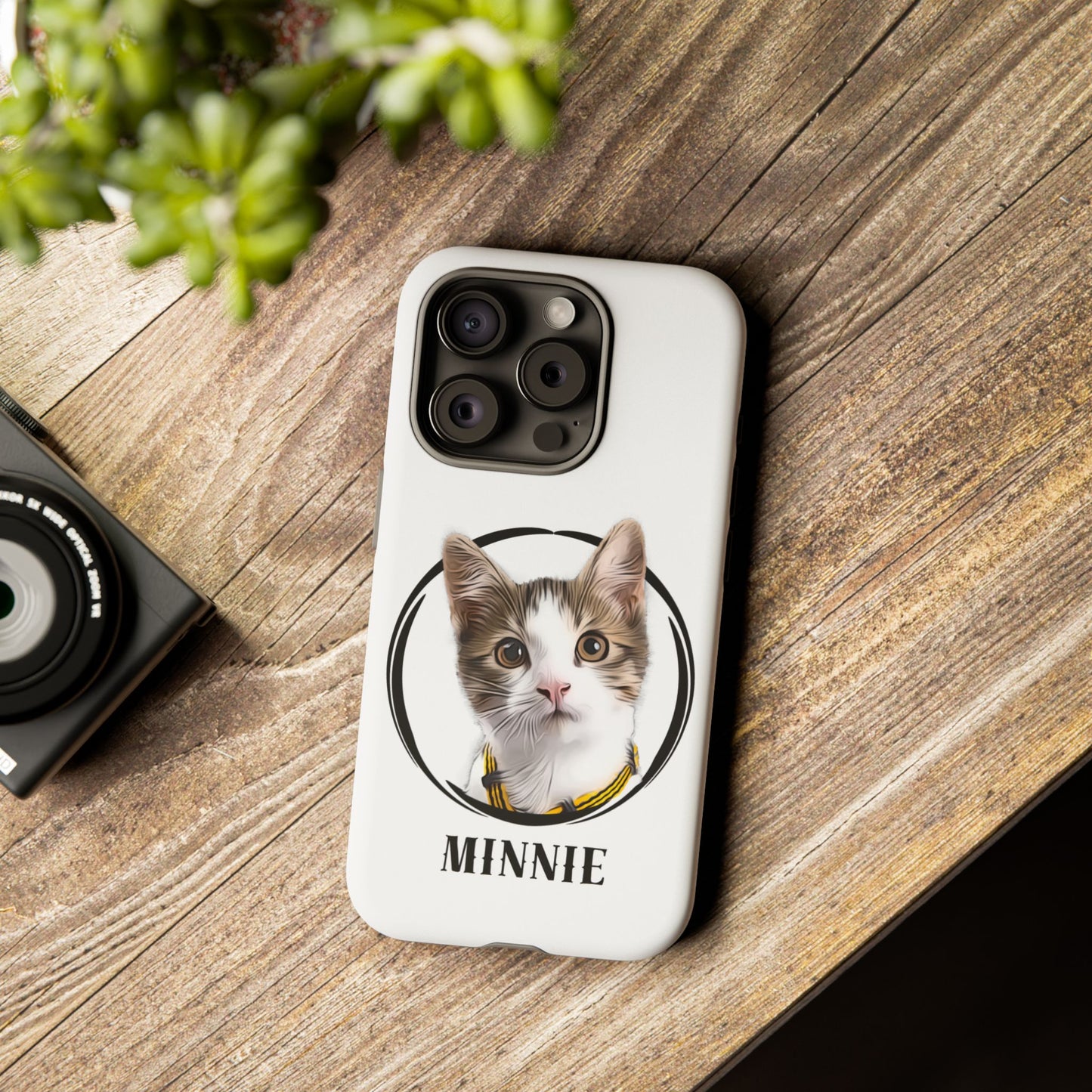 Custom Pet Portrait In Circle Phone Case - furevermama