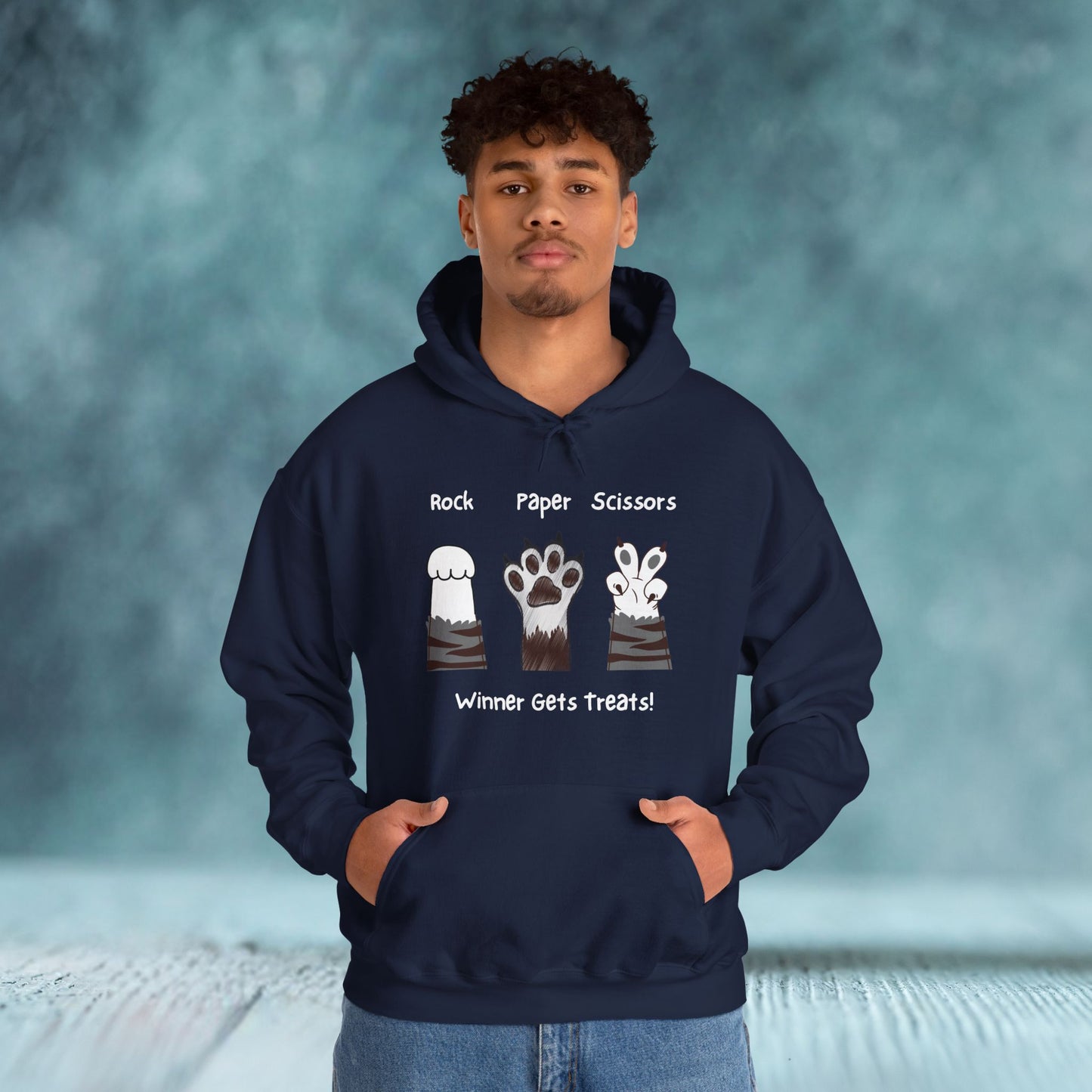 Paw's Paper Rock Scissors Unisex Hoodie - furevermama