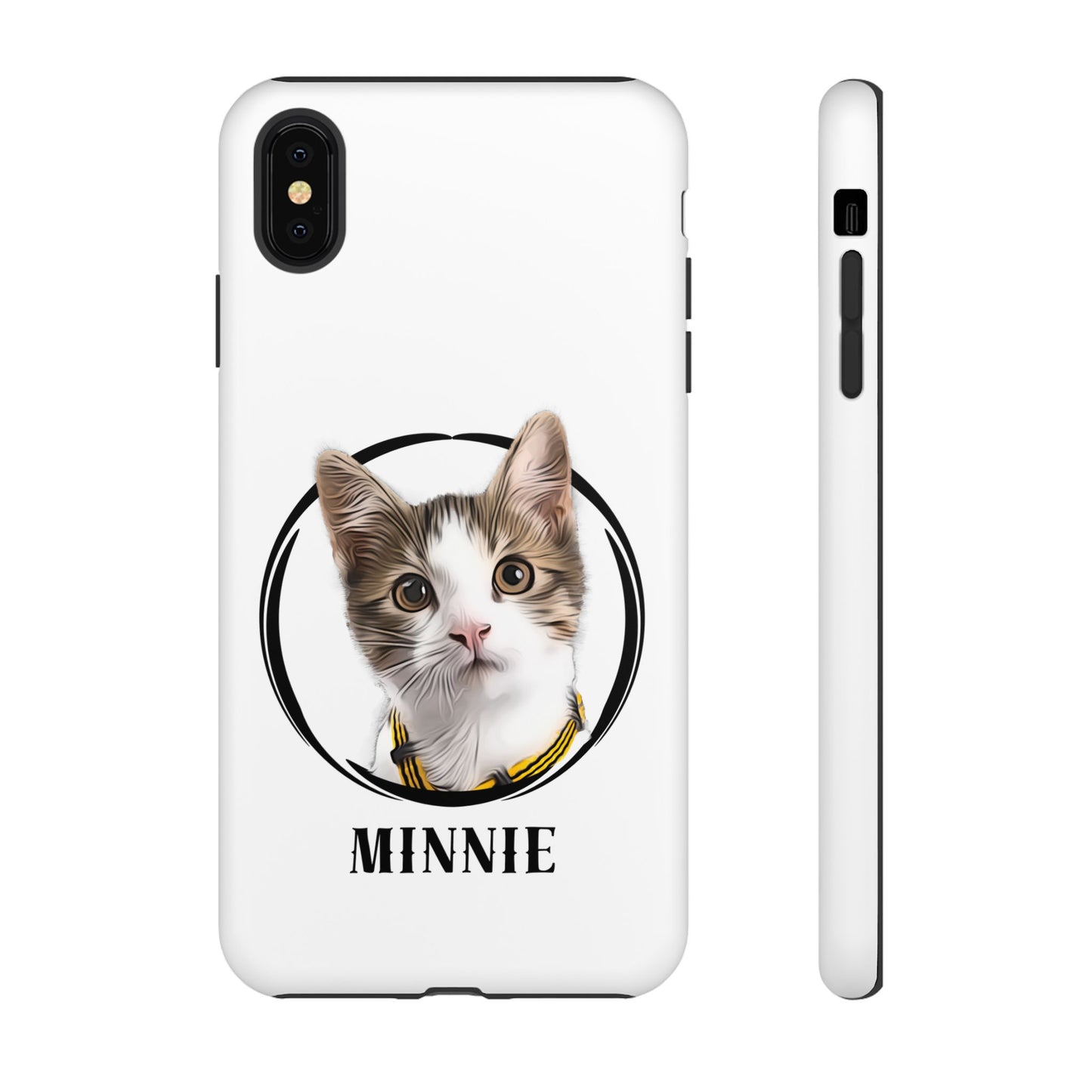 Custom Pet Portrait In Circle Phone Case - furevermama