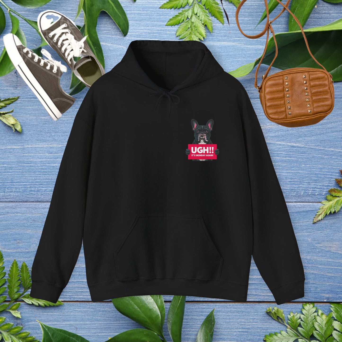 It Is Monday Again Bulldog Hoodie - furevermama
