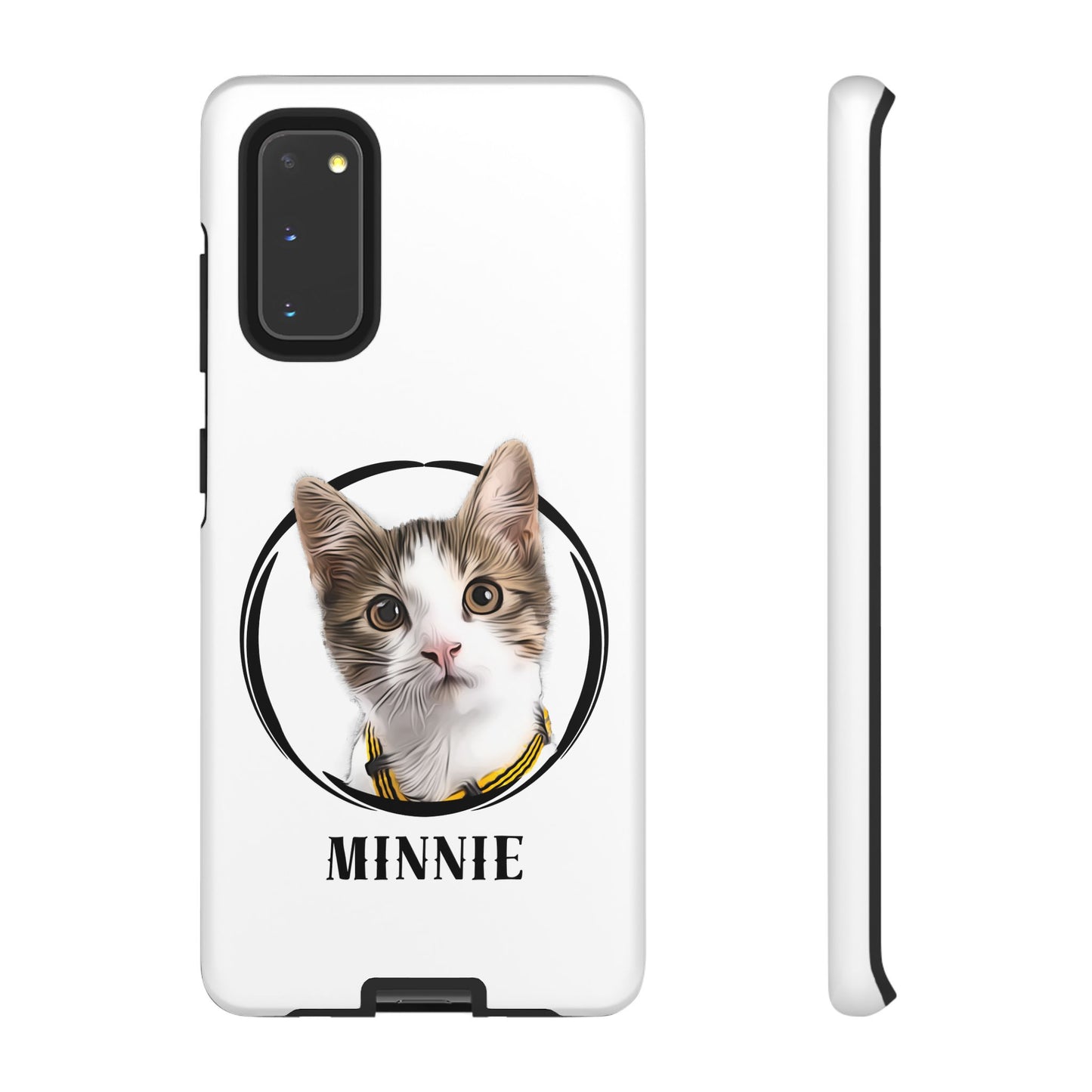 Custom Pet Portrait In Circle Phone Case - furevermama