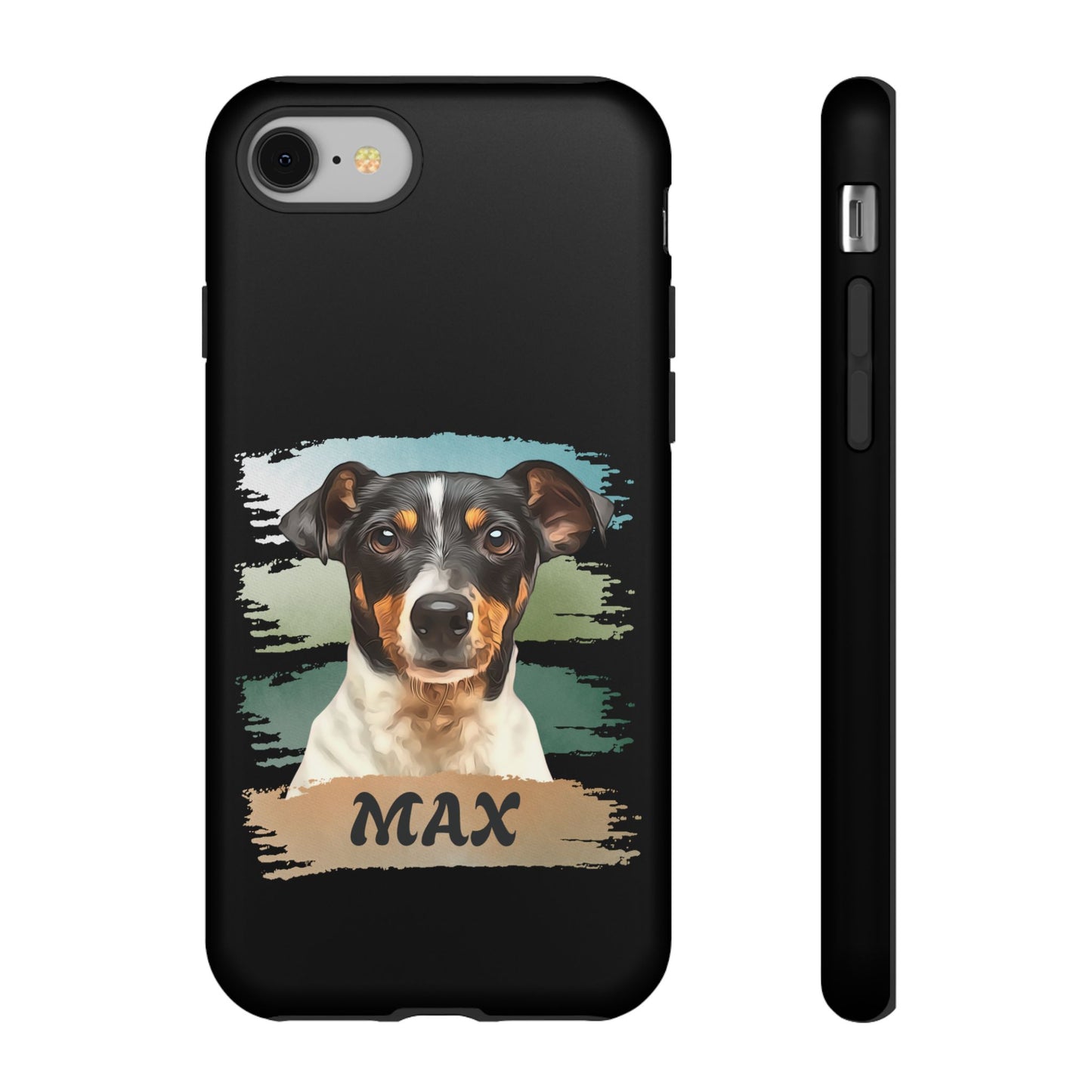 Custom Pet Portrait Phone Case, Green Brush Edition - furevermama