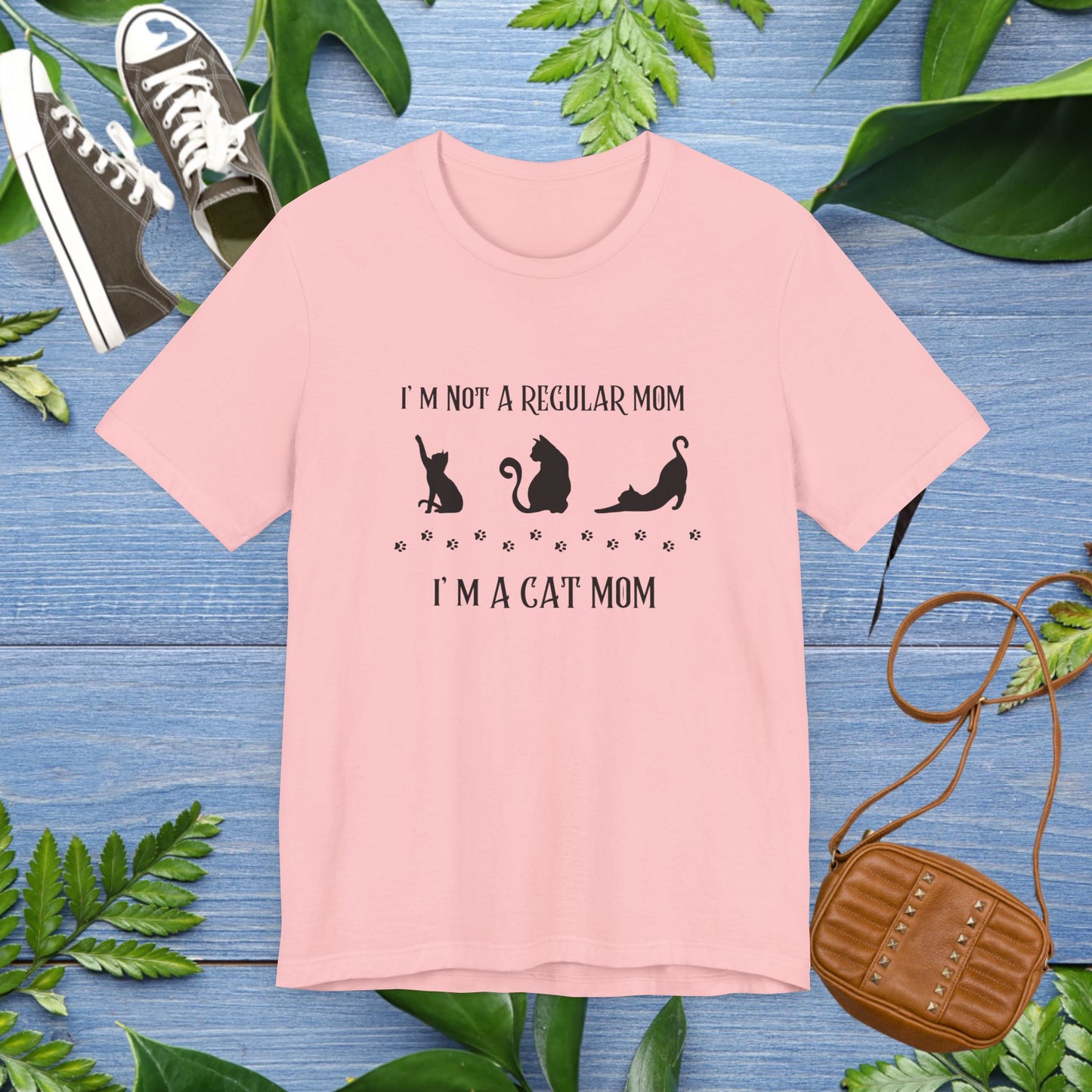 Cat Mom Unisex Tee - I Am not a Regular Mom Design - furevermama
