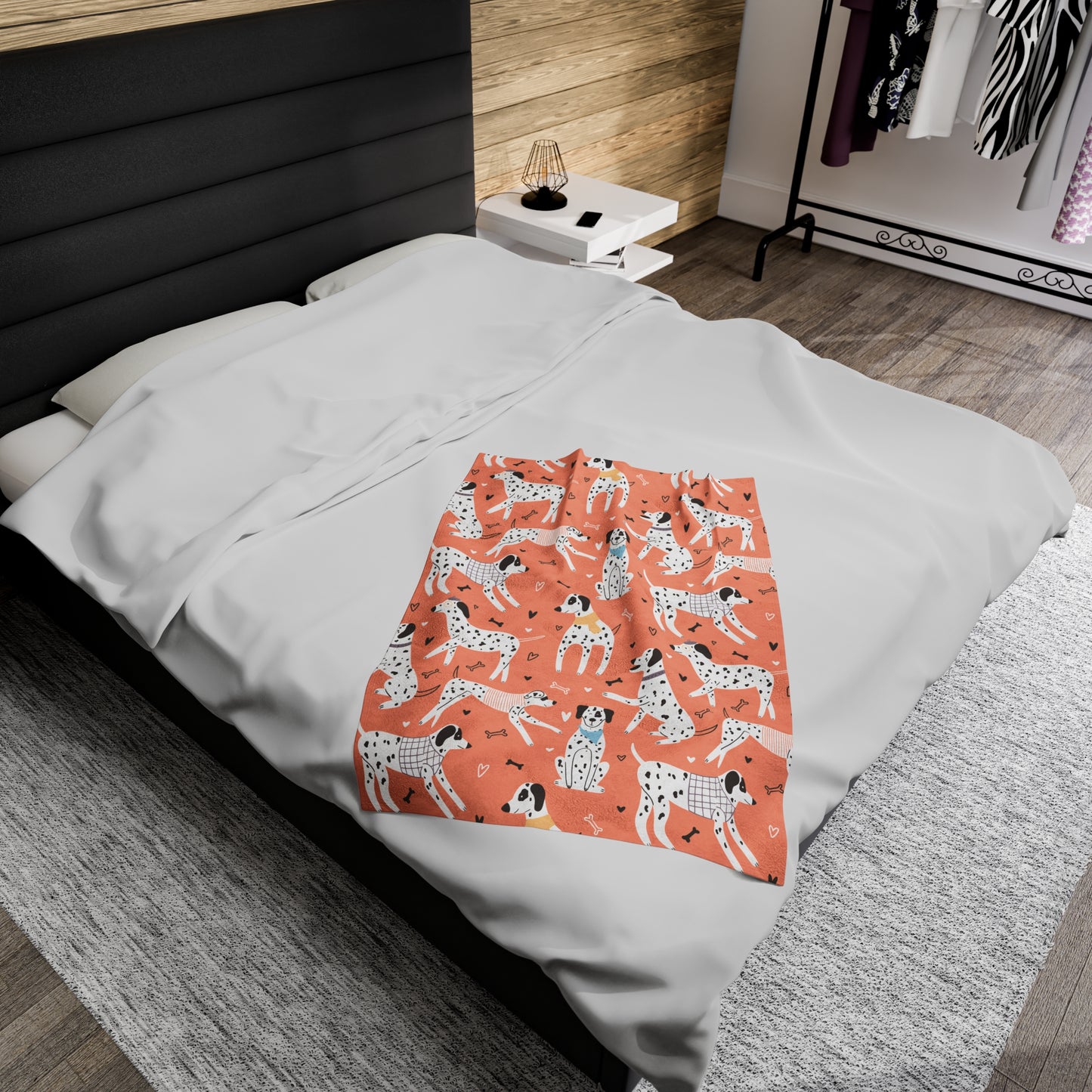 Dalmatian Velveteen Plush Blanket - furevermama