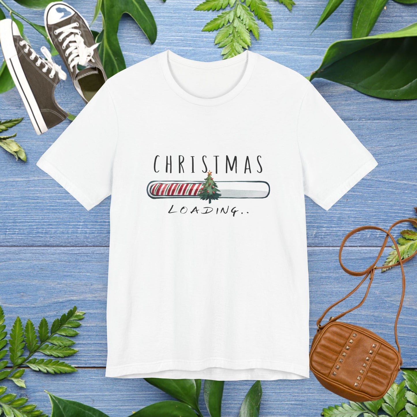 Christmas Is Loading Short Sleeve T-Shirt - furevermama