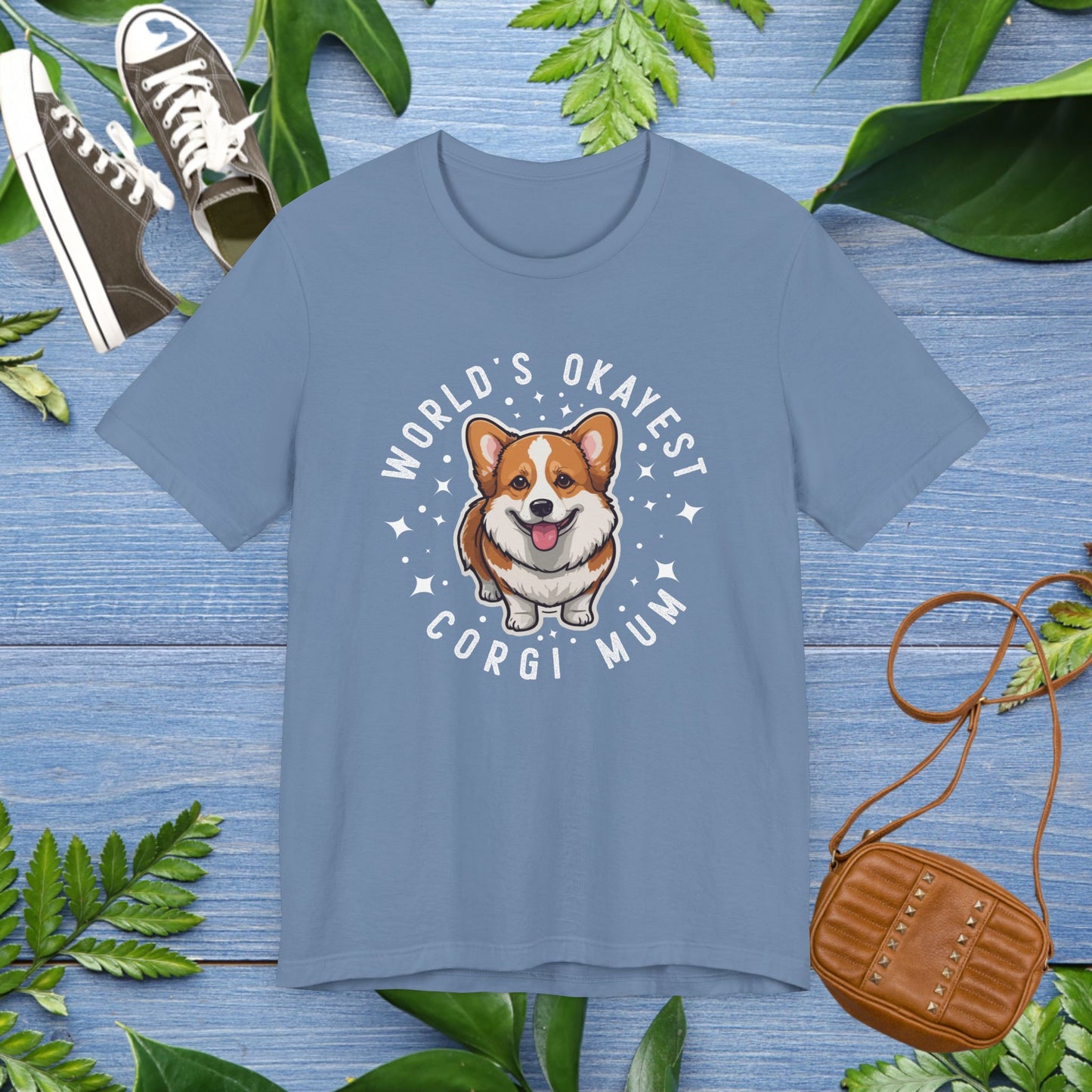 World's Okayest Corgi Mum Unisex T-Shirt - furevermama