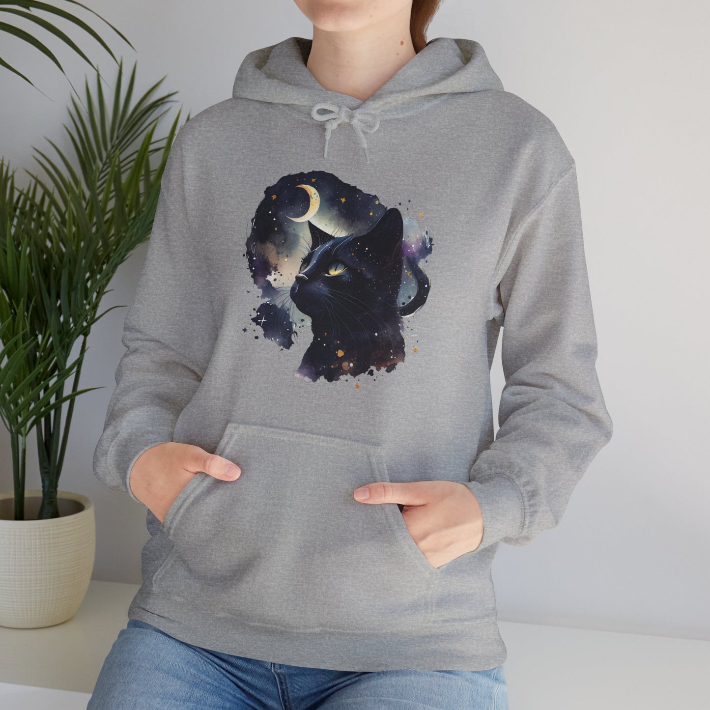 Moon Night Cat Unisex Hoodie - furevermama