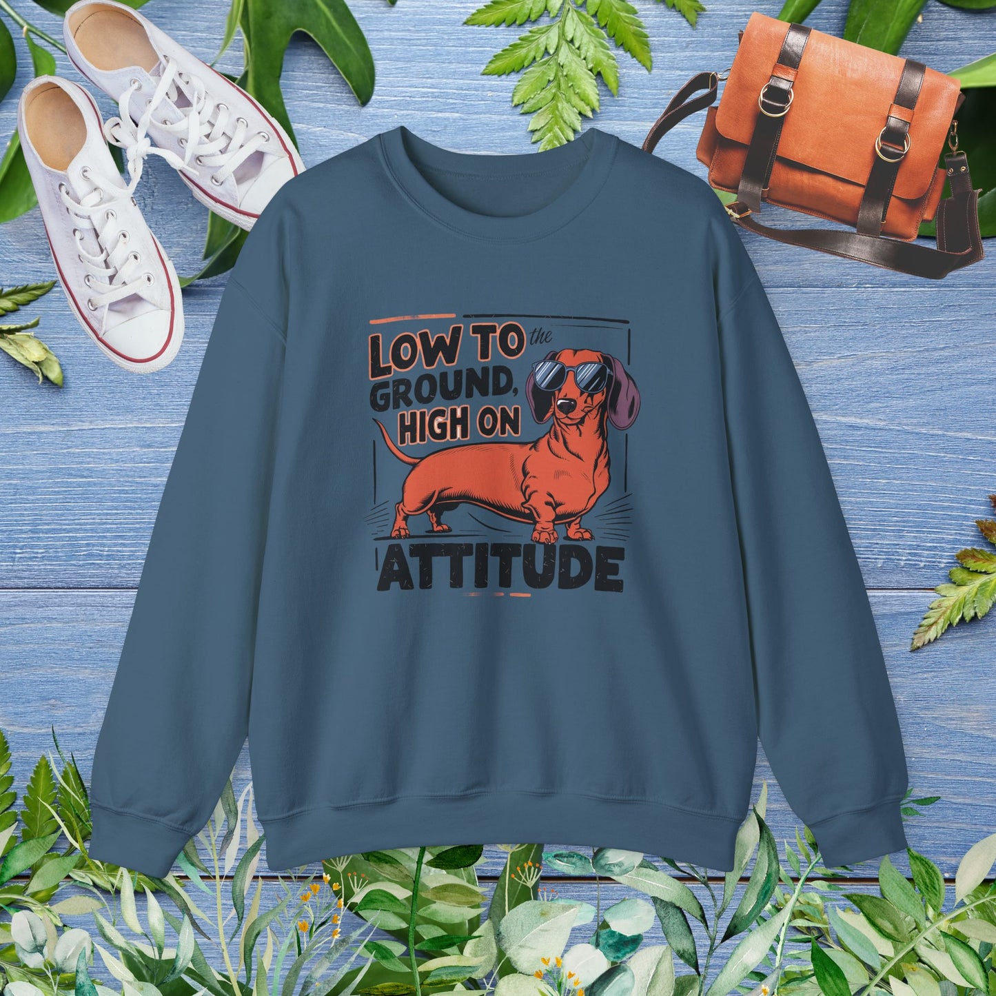 Dachshund Attitude Crewneck Sweatshirt - furevermama