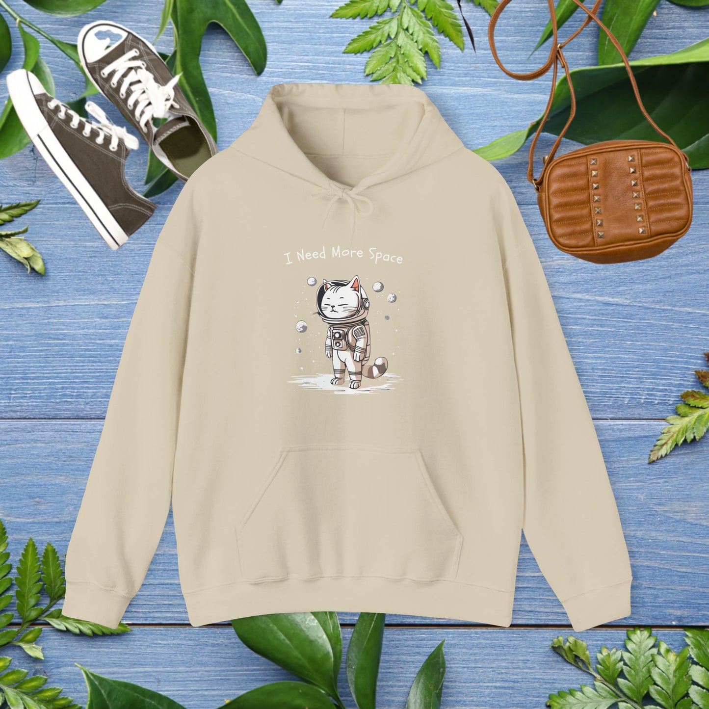 Space Cat Unisex Hoodie - I Need More Space - furevermama