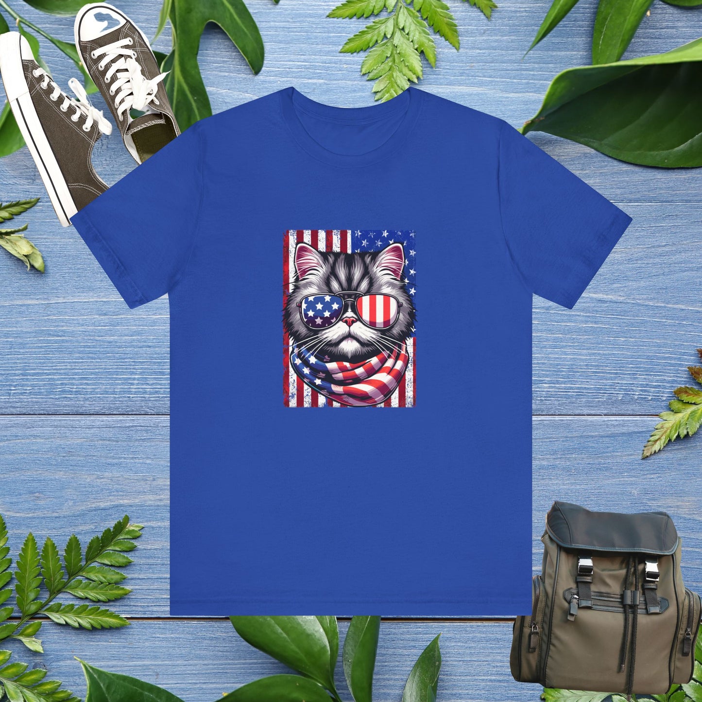 Patriotic Cat Unisex T-Shirt - furevermama
