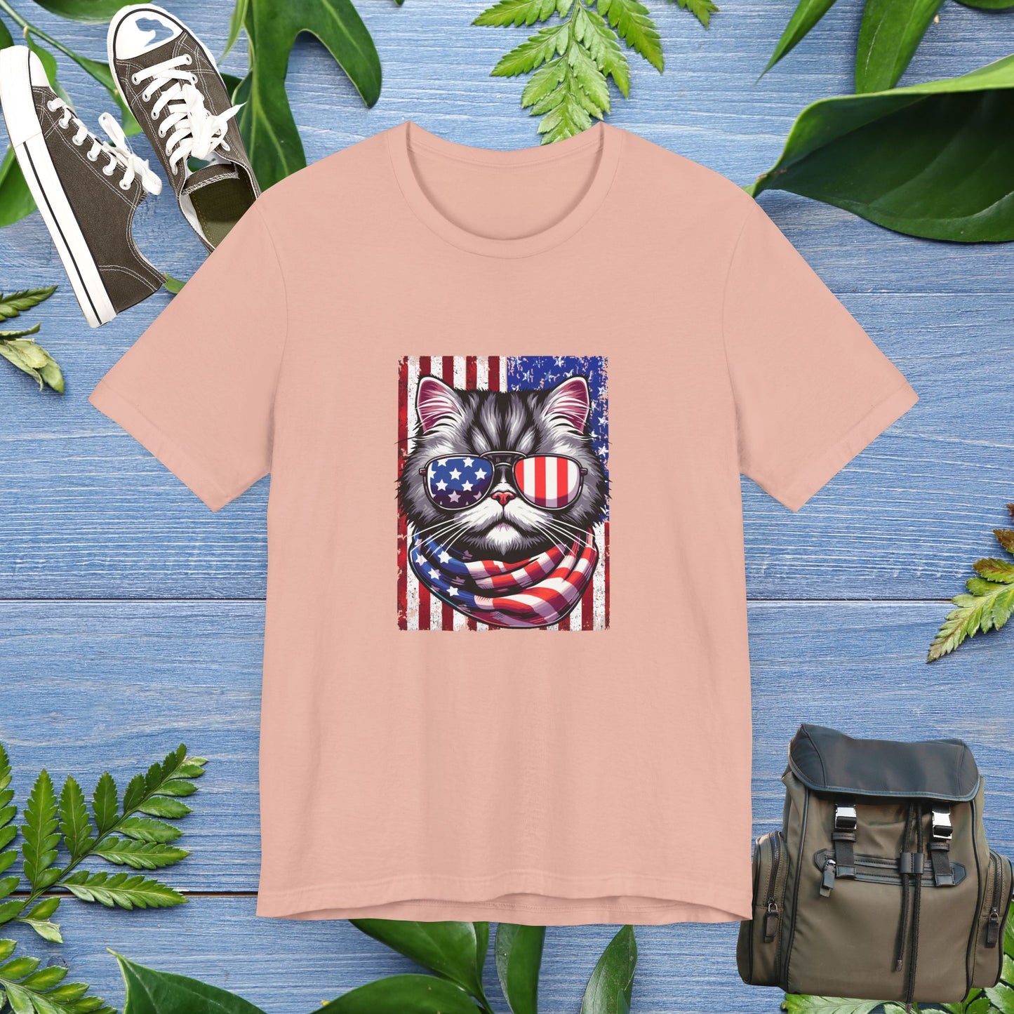 Patriotic Cat Unisex T-Shirt - furevermama