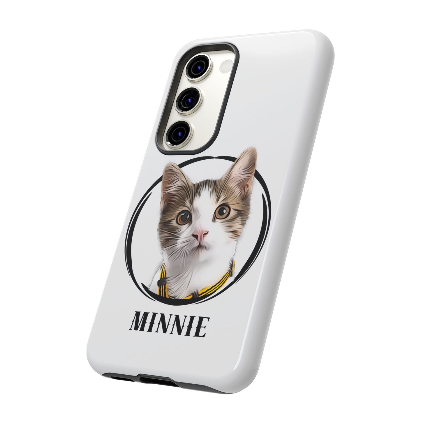 Custom Pet Portrait In Circle Phone Case - furevermama