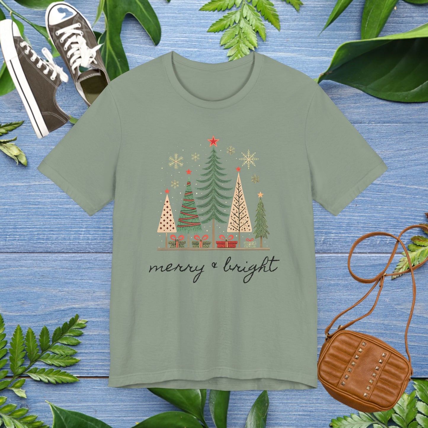 Vintage Christmas Tree Unisex Short Sleeve T-Shirt - furevermama