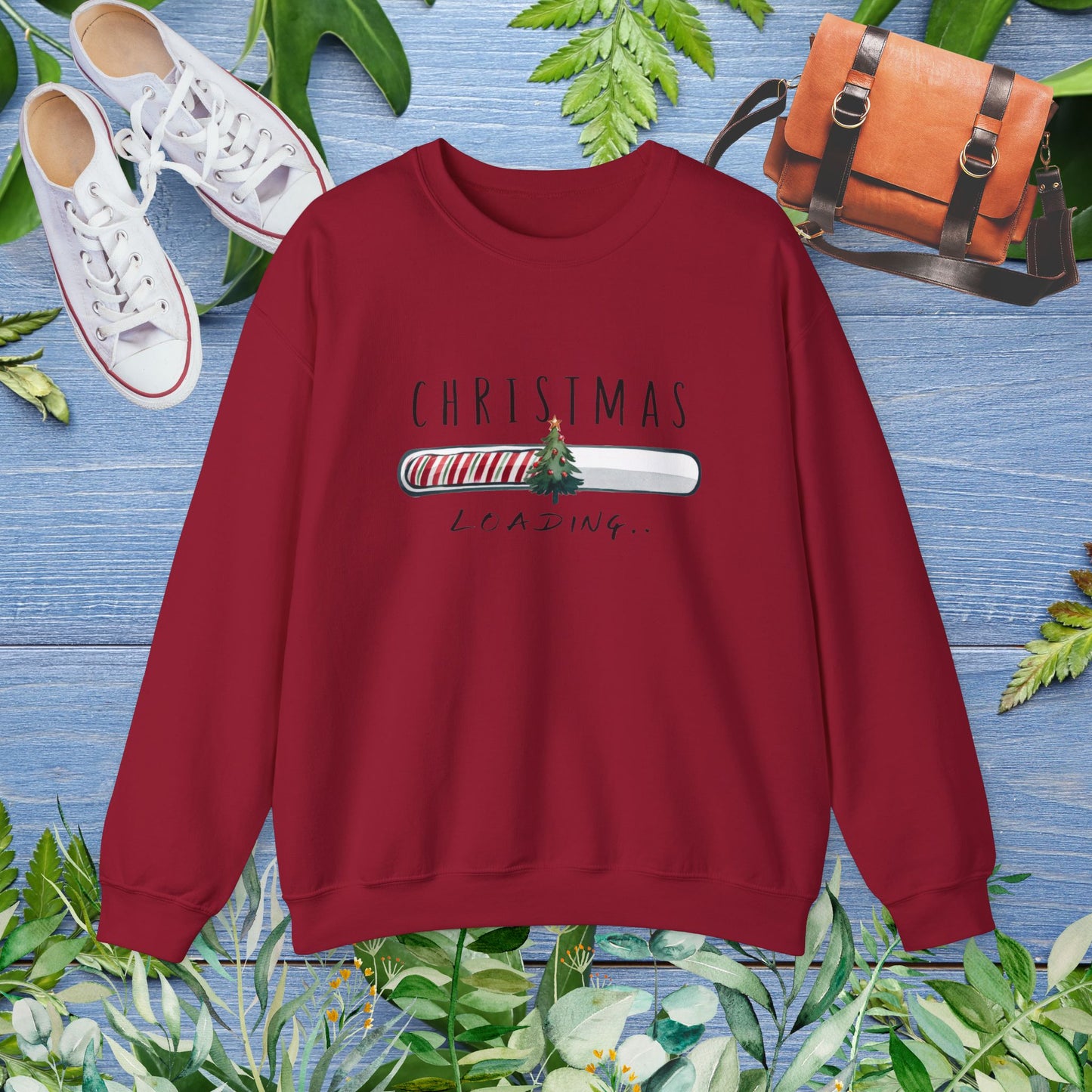 Christmas Is Loading Unisex Heavy Blend™ Crewneck Sweatshirt - furevermama