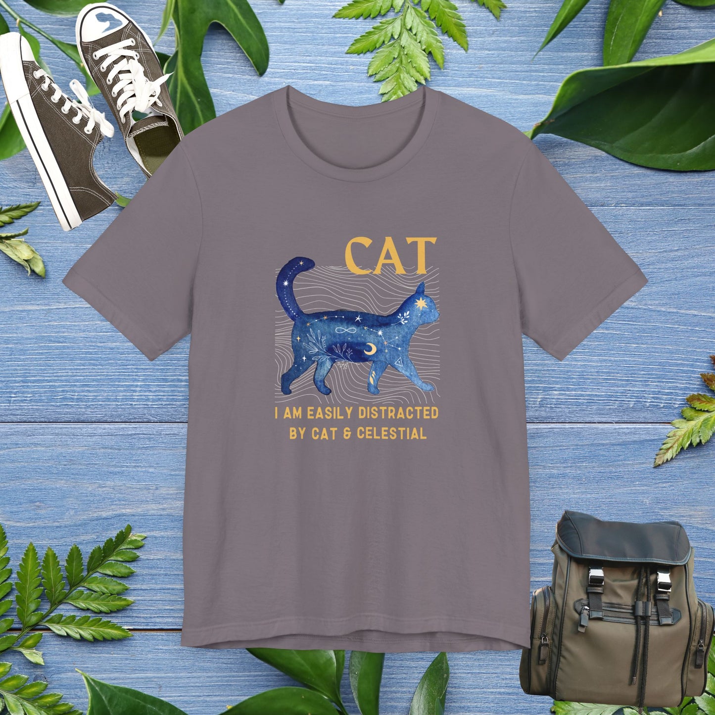 Cat and Celestial T-Shirt - furevermama