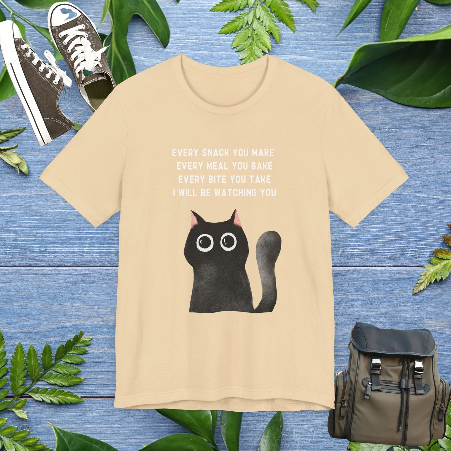 I Will be Watching You Cat Graphic Unisex T-Shirt - furevermama