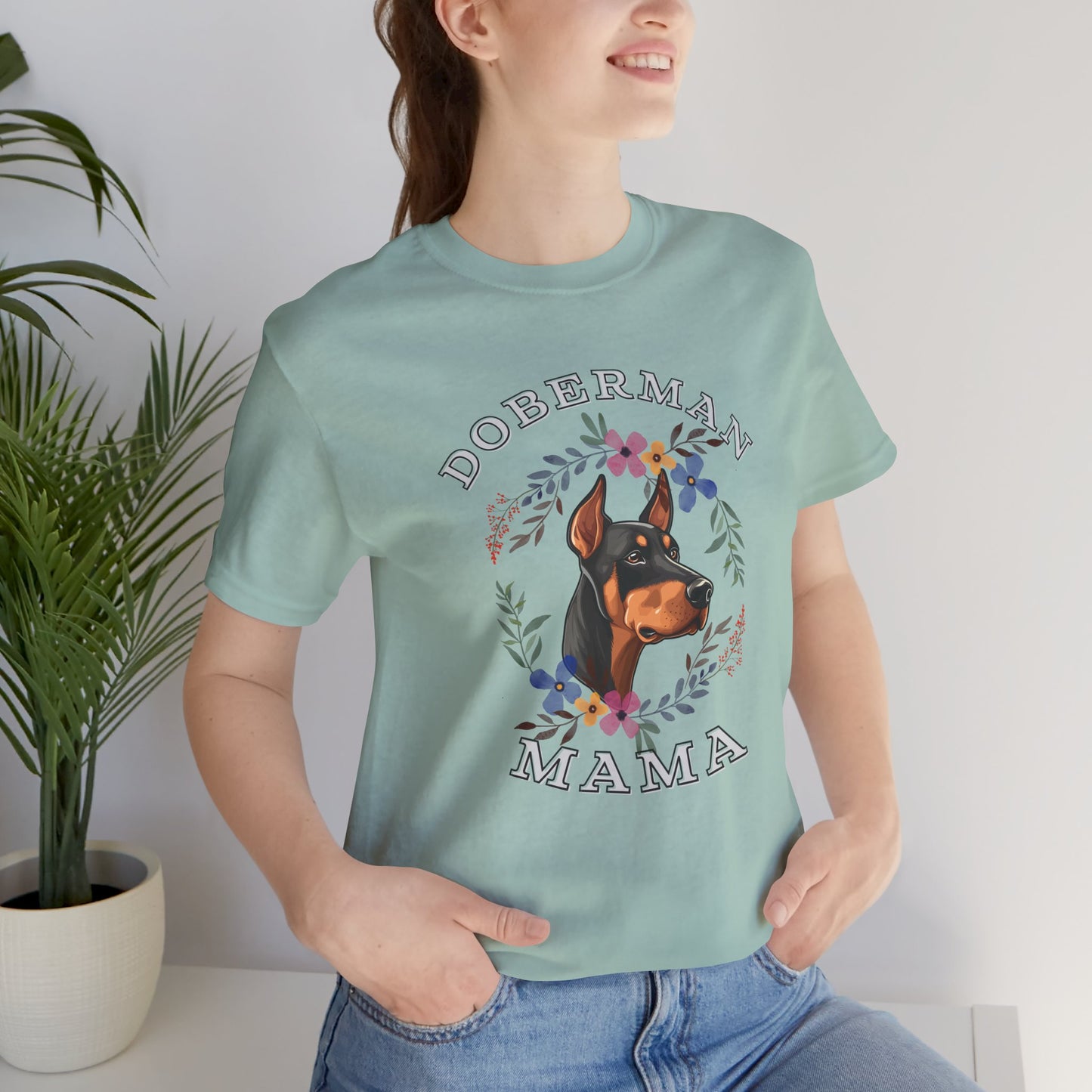 Doberman Mama T-Shirt - furevermama