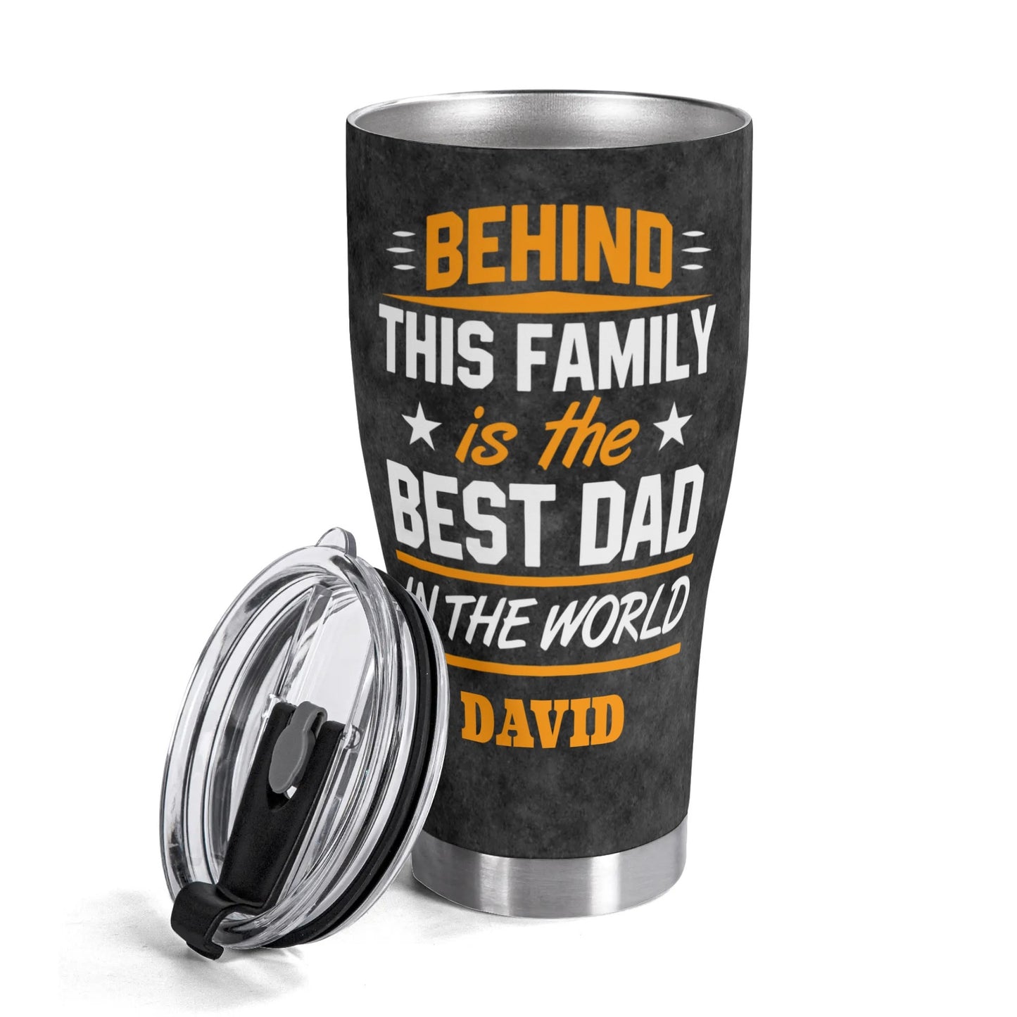 The Best Dad In The World Personalized Stainless Steel Tumbler 30oz
