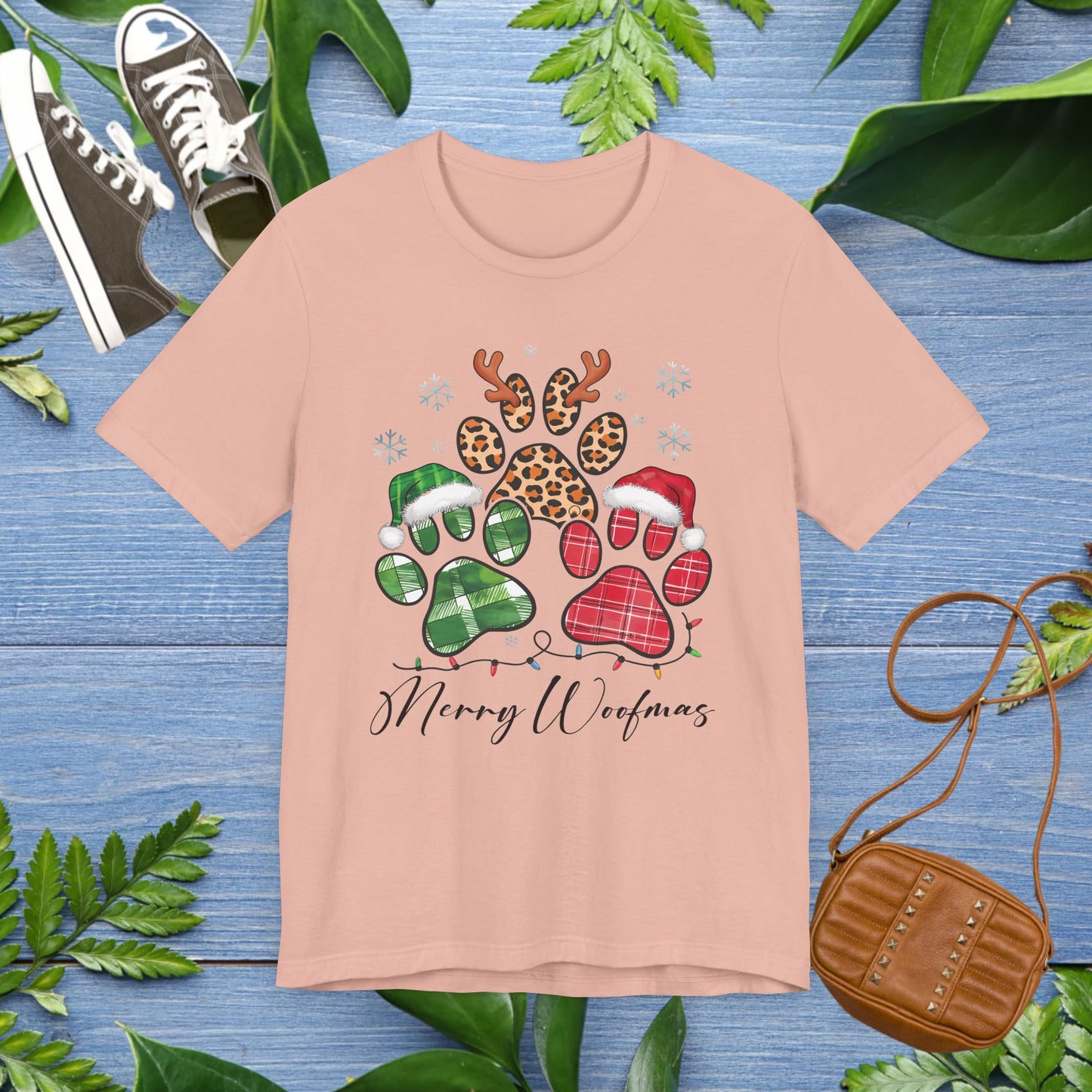 Merry Woofmas, Paw Jersey T-Shirt - furevermama