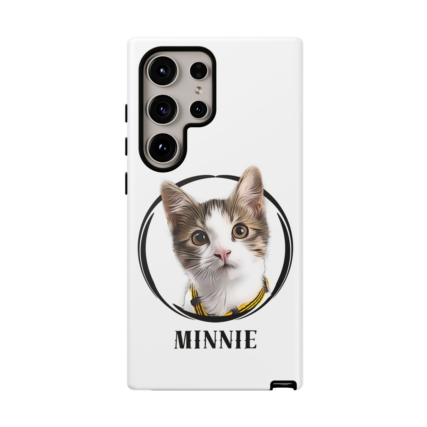 Custom Pet Portrait In Circle Phone Case - furevermama