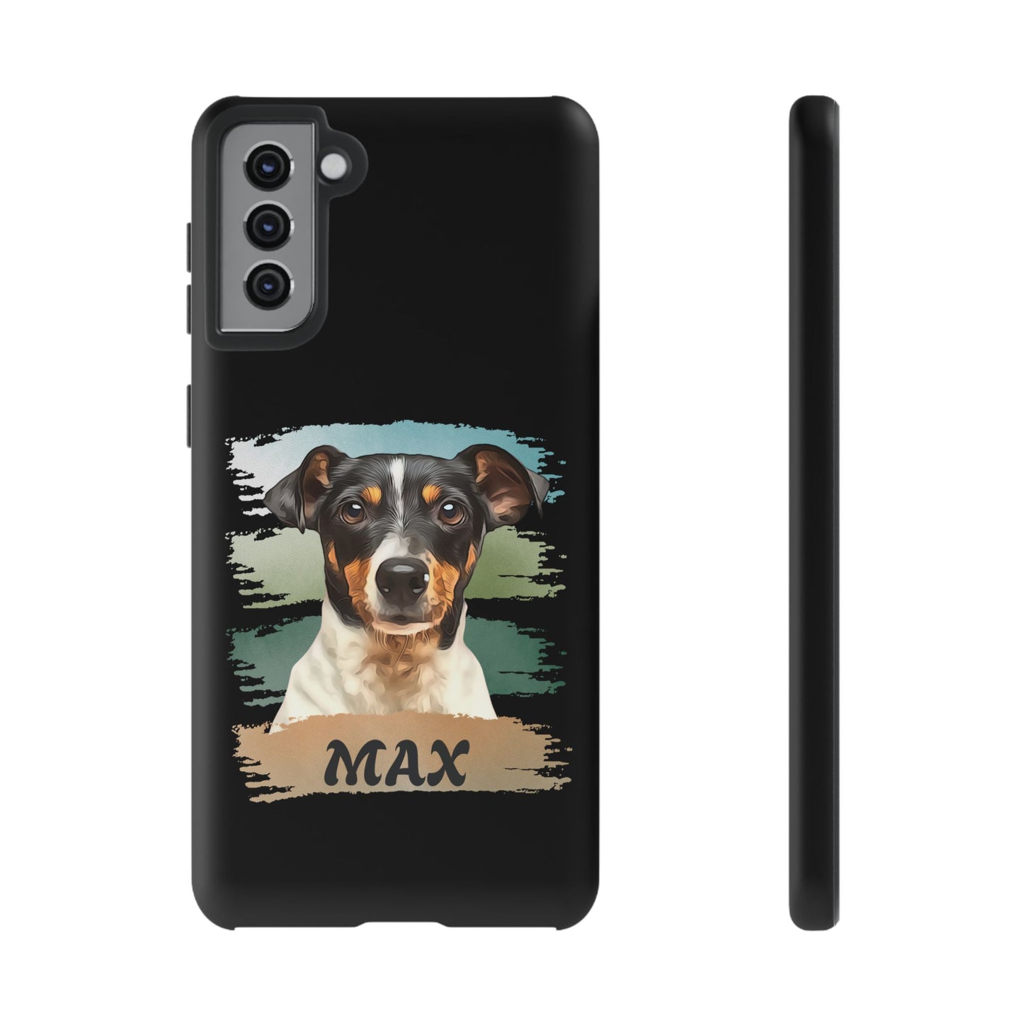 Custom Pet Portrait Phone Case, Green Brush Edition - furevermama