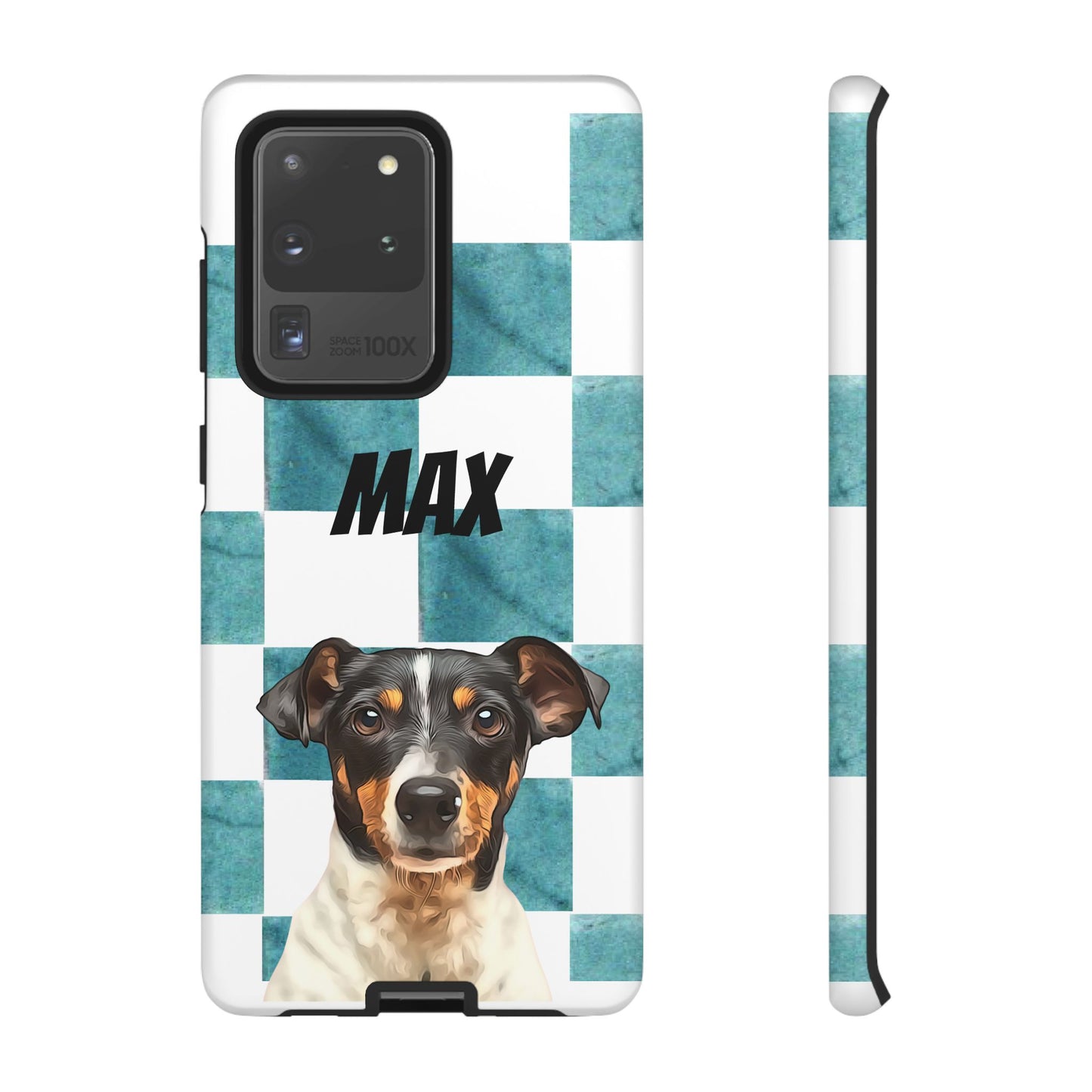 Custom Pet Portrait Phone Case, Checker Edition - furevermama